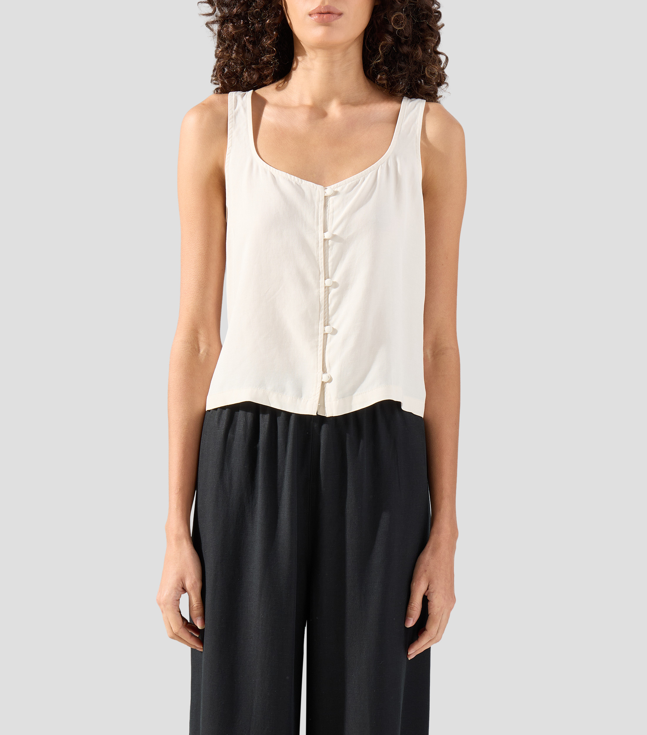 Tank deportivo liso Mujer