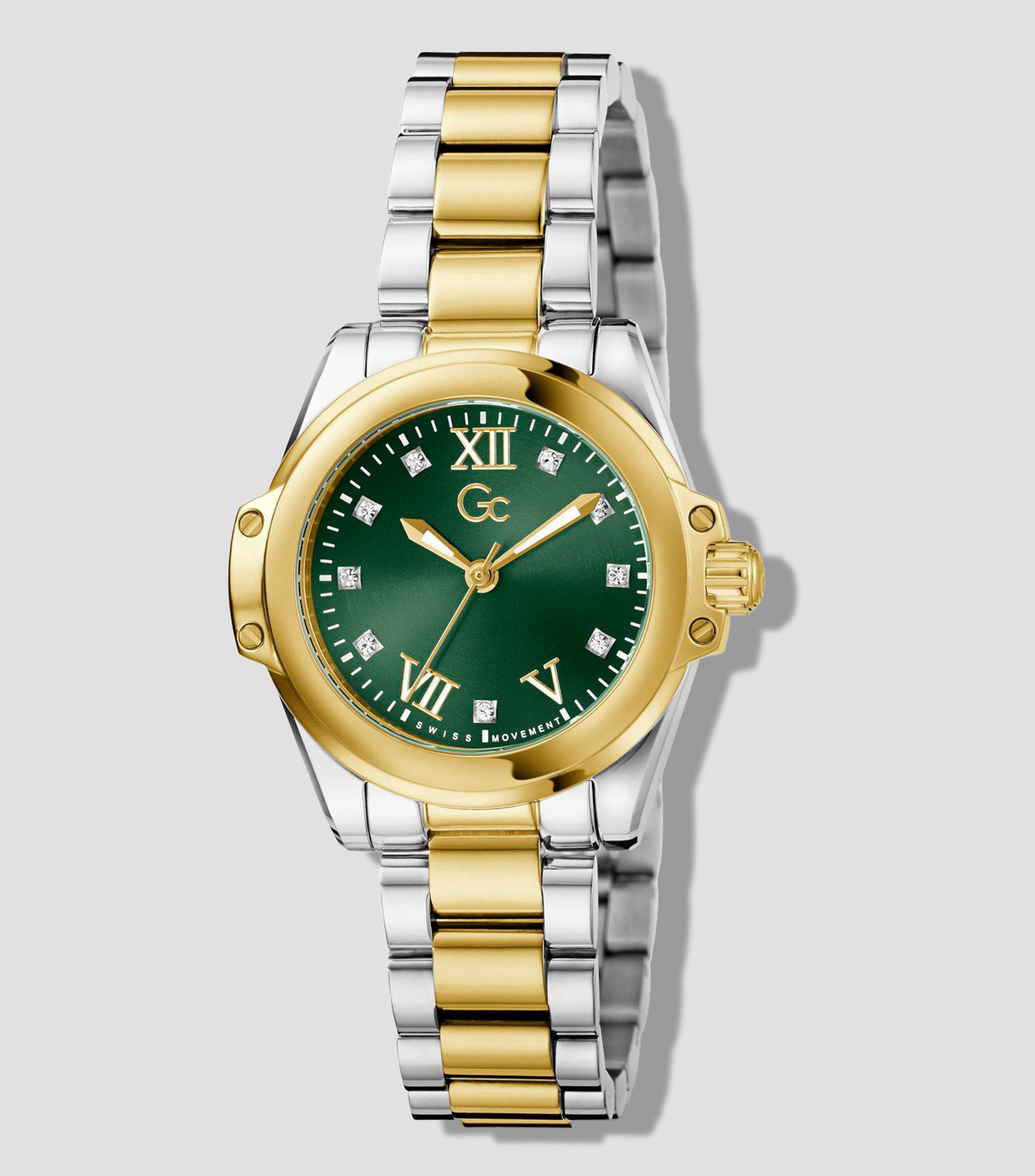 Reloj para Mujer Gc Bolt Lady Casual Verde, Dorado
