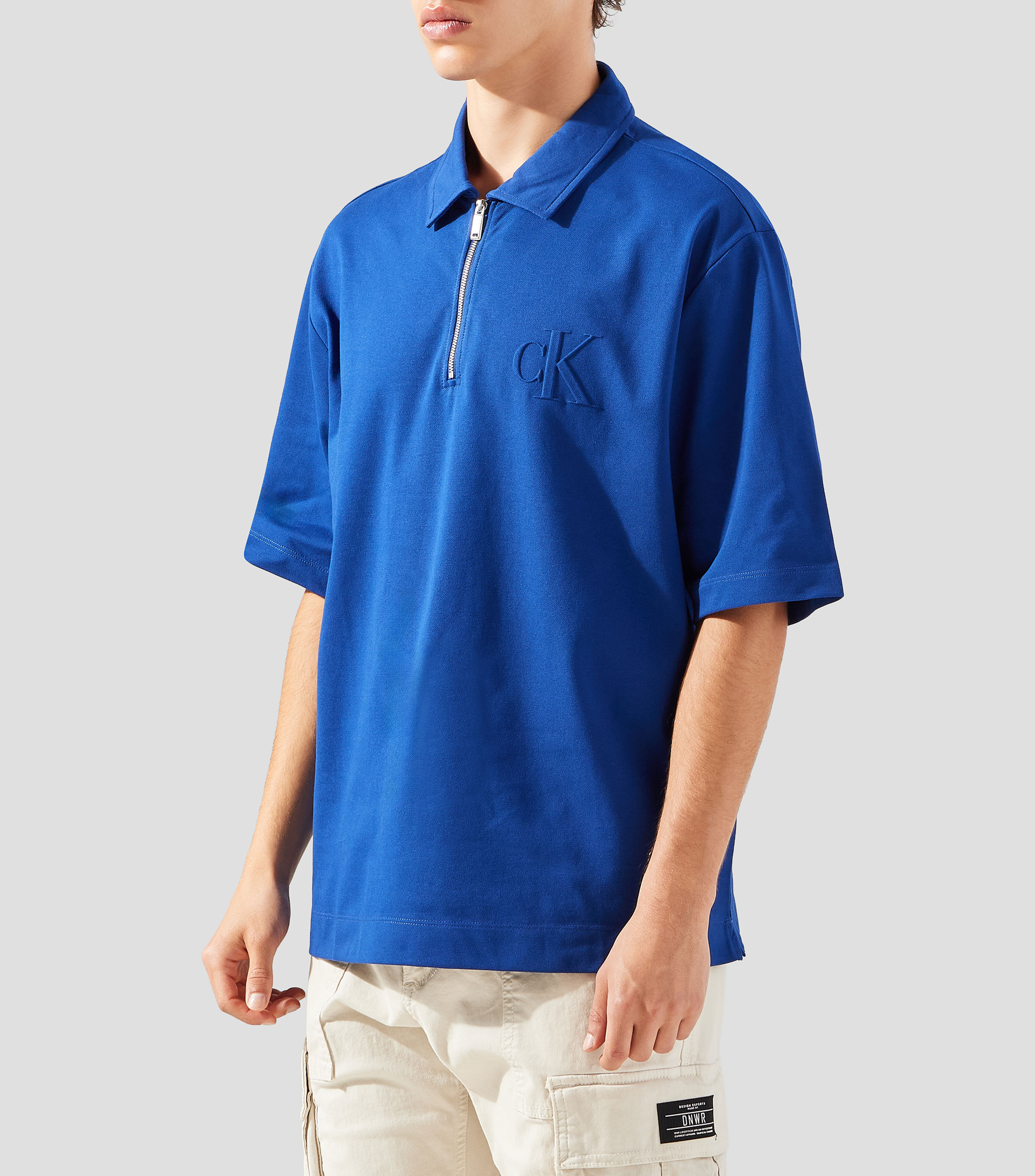 Playera polo manga corta lisa Hombre