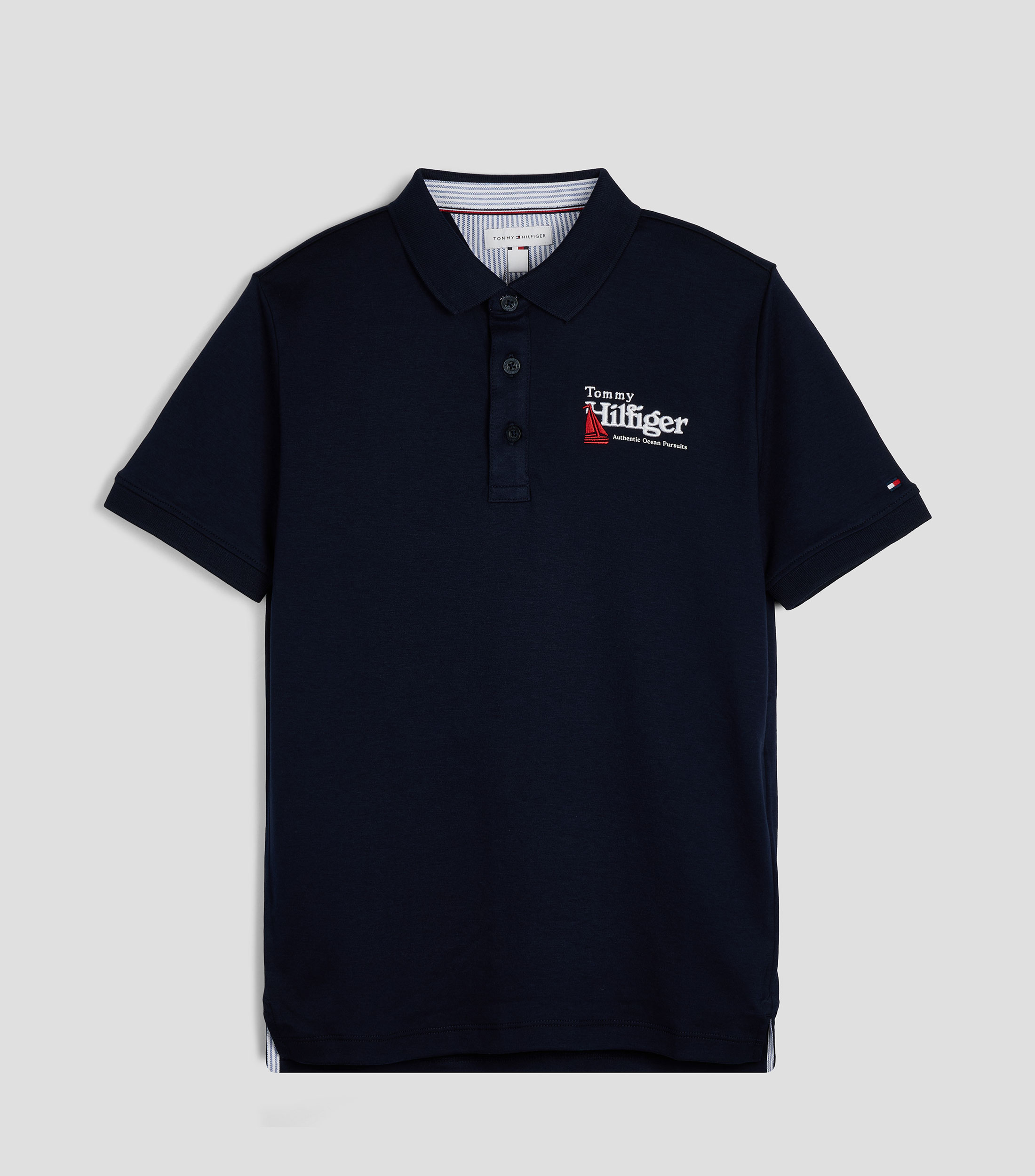 Playera tipo polo manga corta lisa Niño