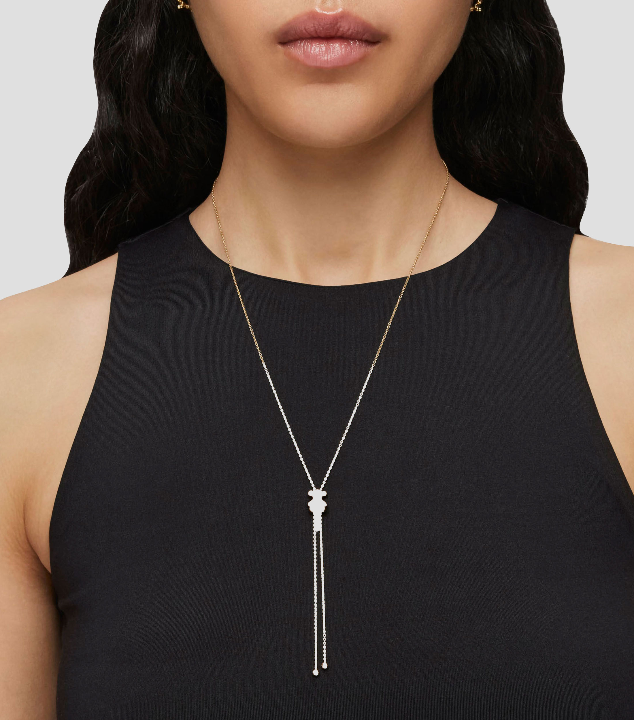 Collar en Plata .925 con Oso Mujer
