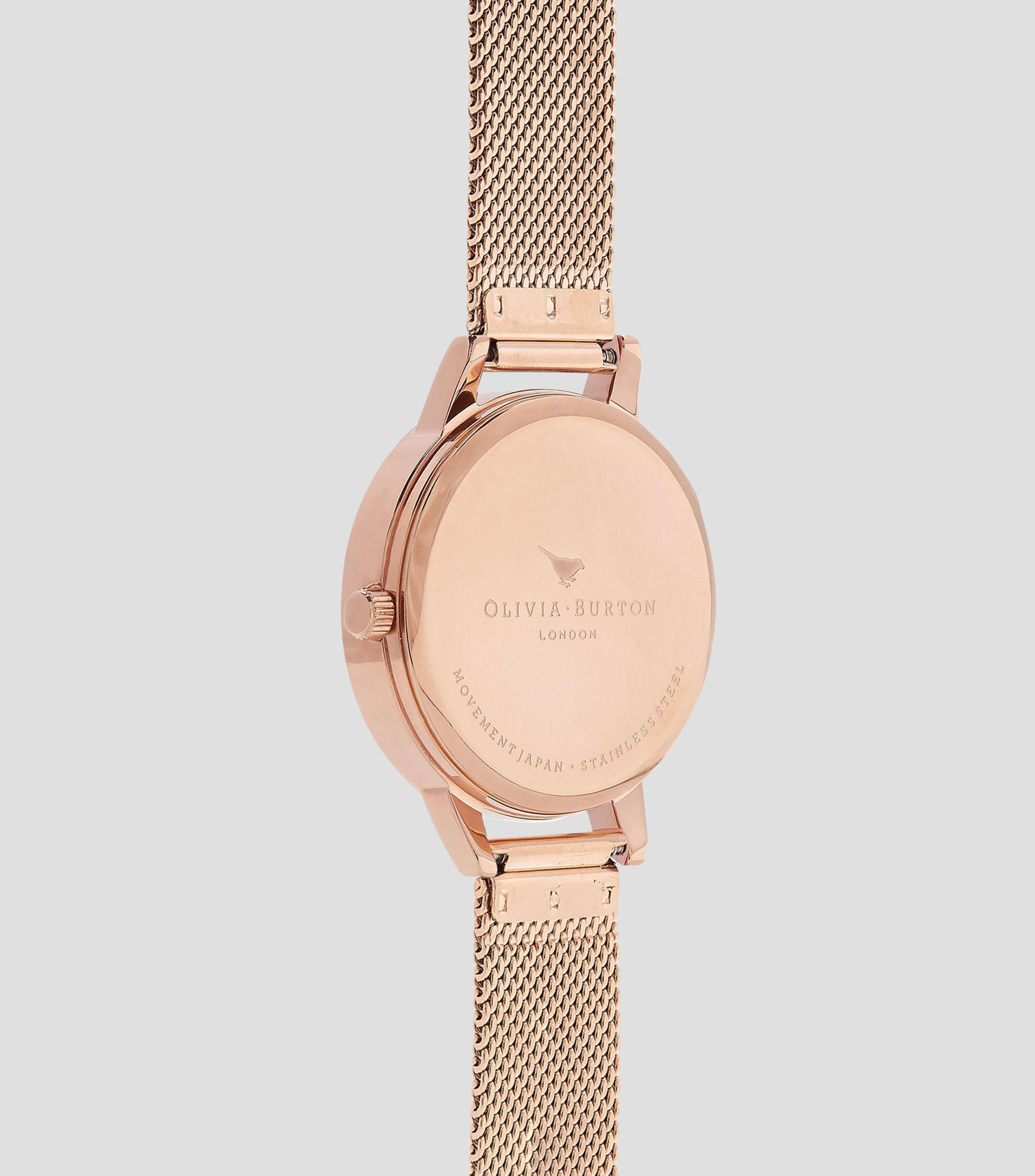 Reloj para Mujer Abstract Florals casual, dorado rosa