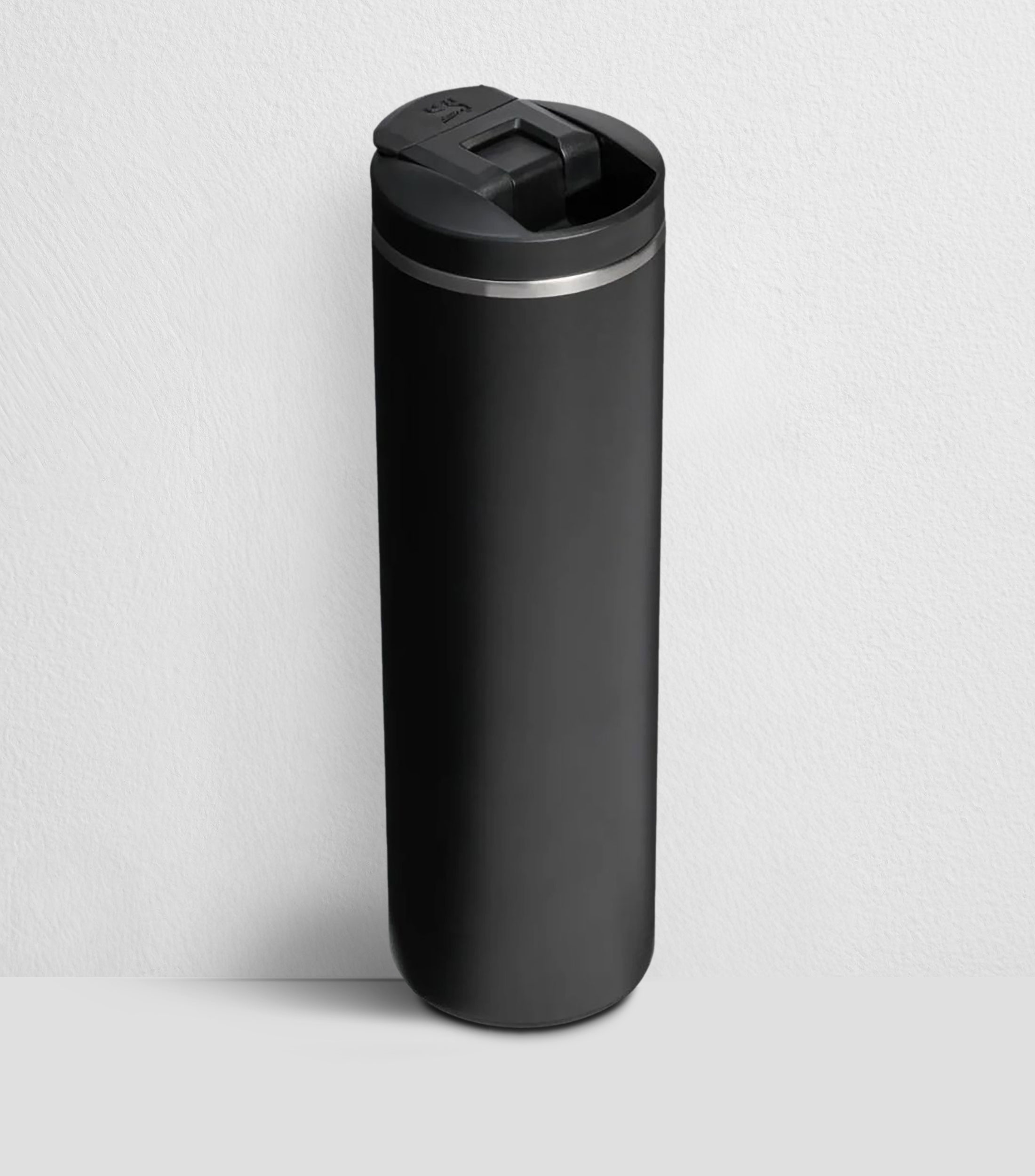 Termo Stanley Transit negro en acero inoxidable, 473 ml