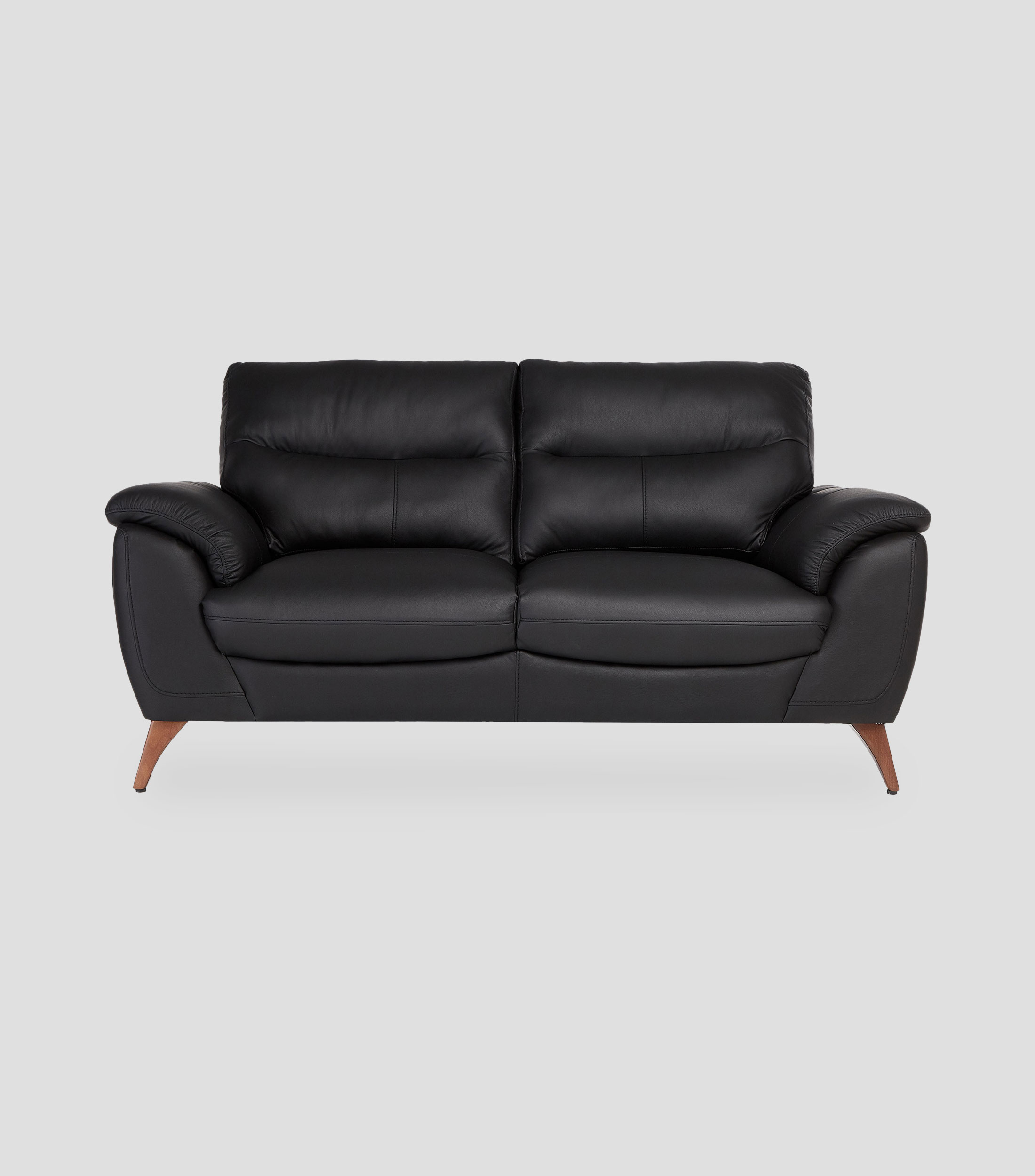 Love Seat en Piel Slash Negro