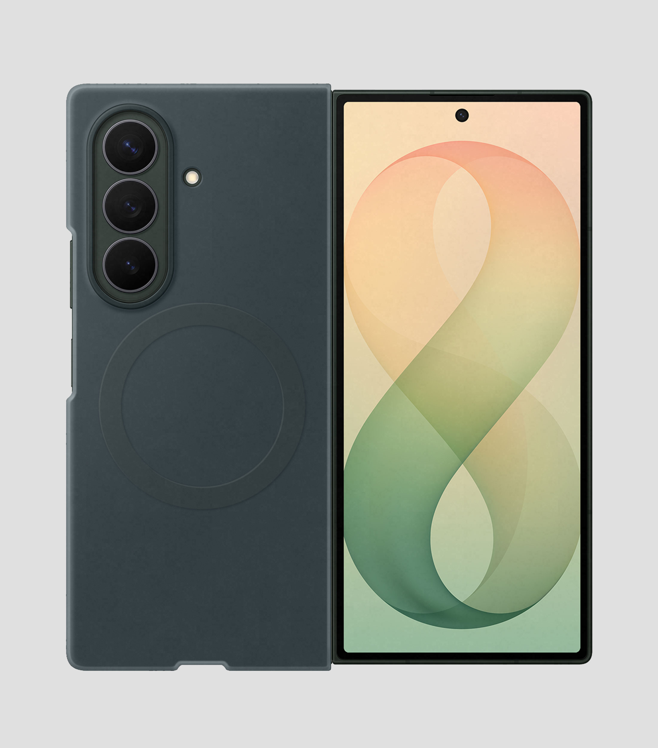 Funda para celular Fold 8 Ultra magnética Verde