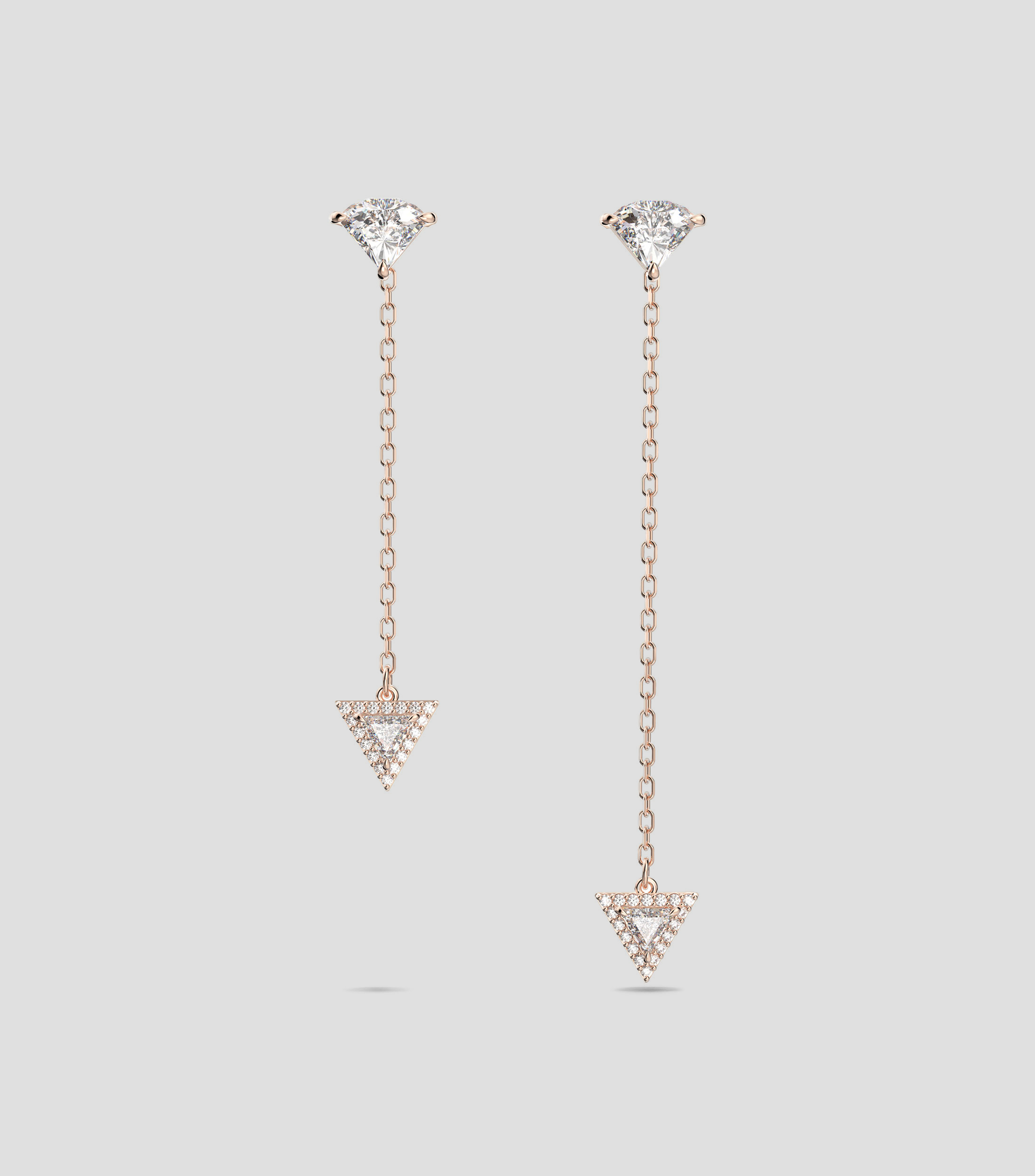 Aretes asimétricos con circonitas Ortyx Mujer