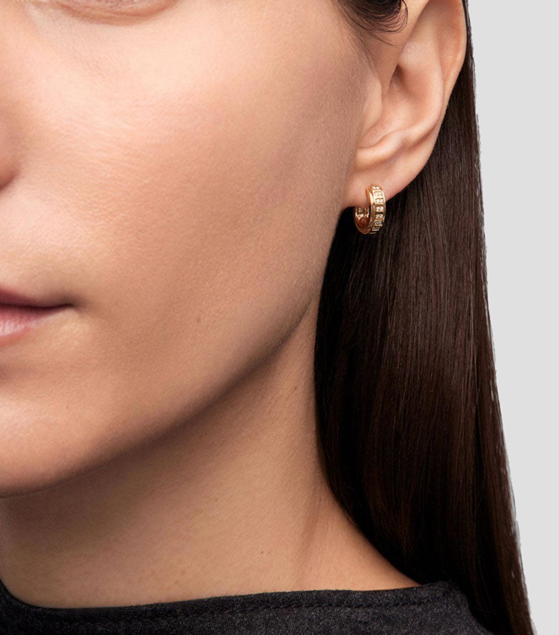 Pendientes en Oro de 18 Kilates con Diamante Mujer