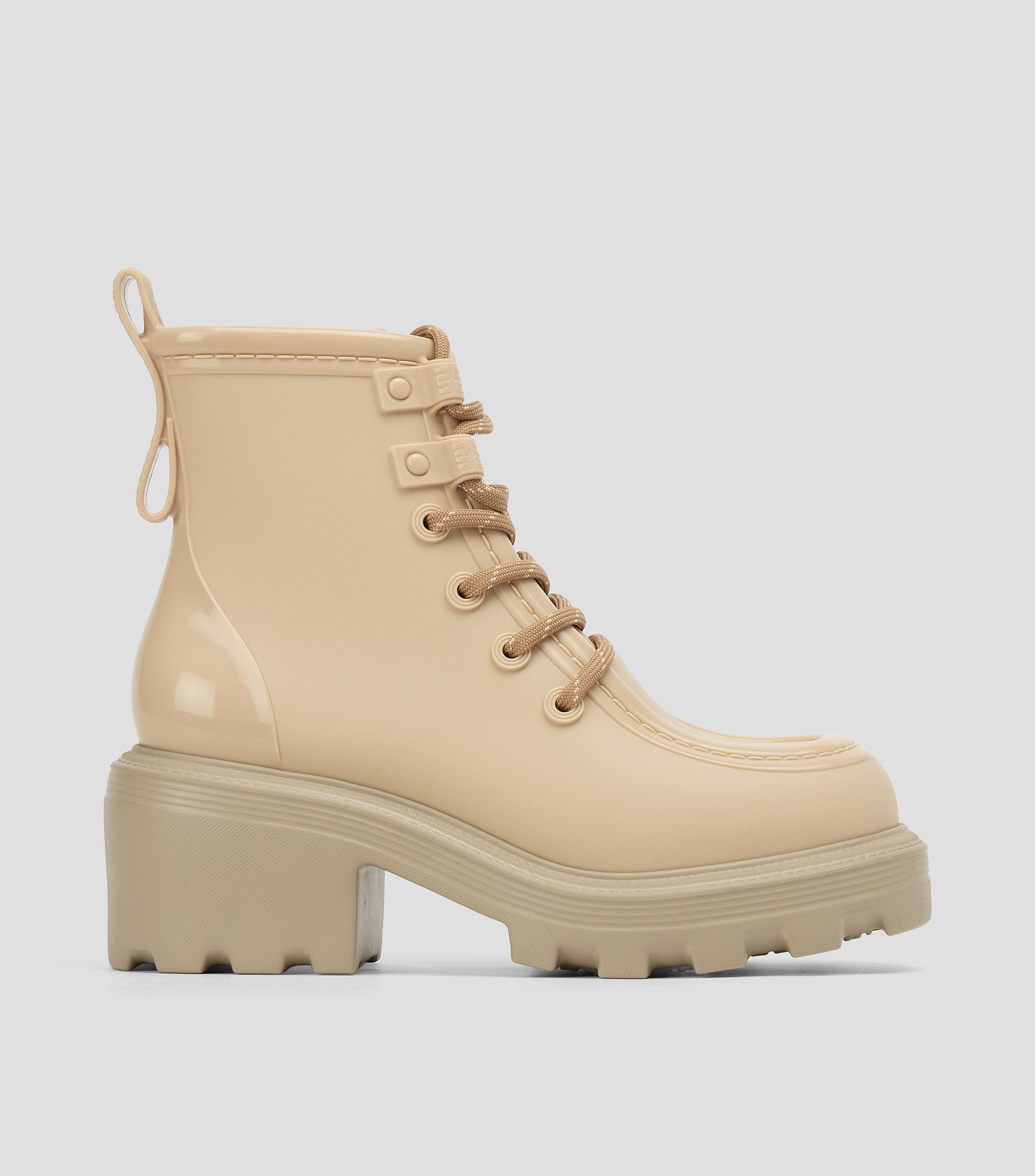 Botas con tacón medio media luna Mujer