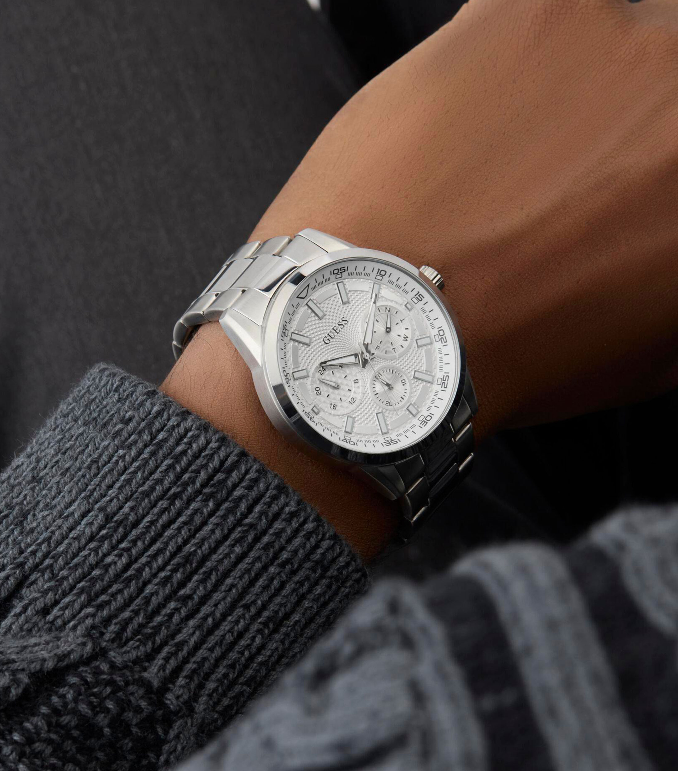 Reloj para Hombre Casual Plateado