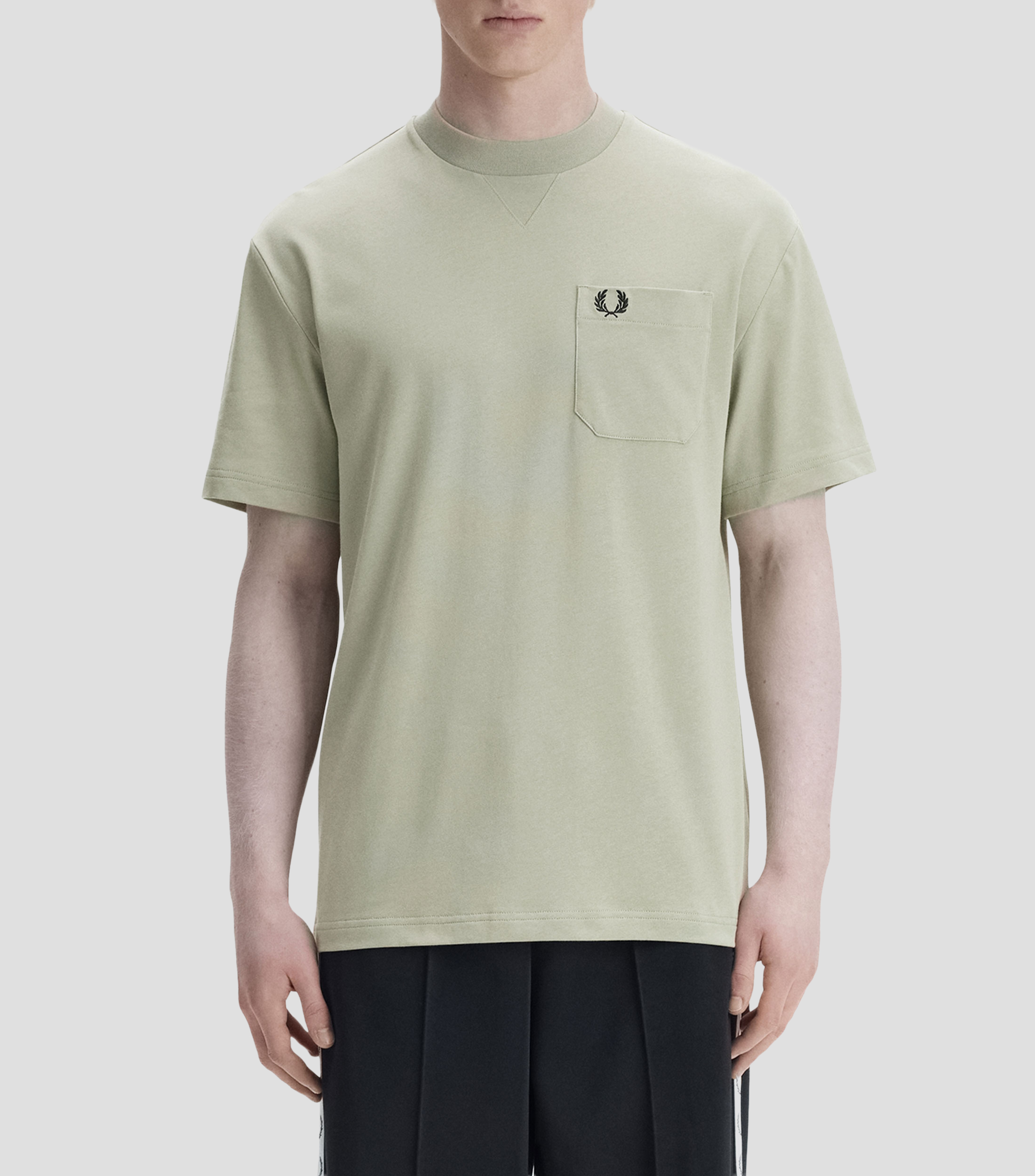 Playera cuello redondo manga corta lisa Hombre