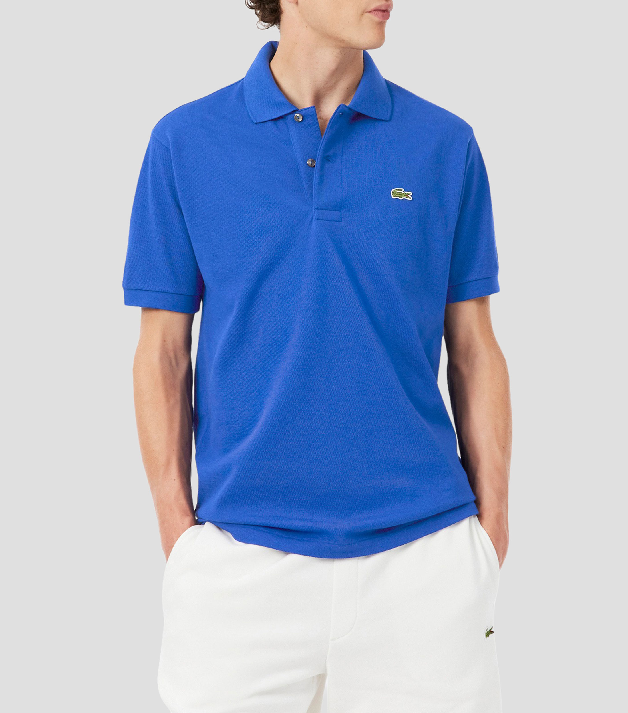 Playera tipo polo manga corta lisa Hombre