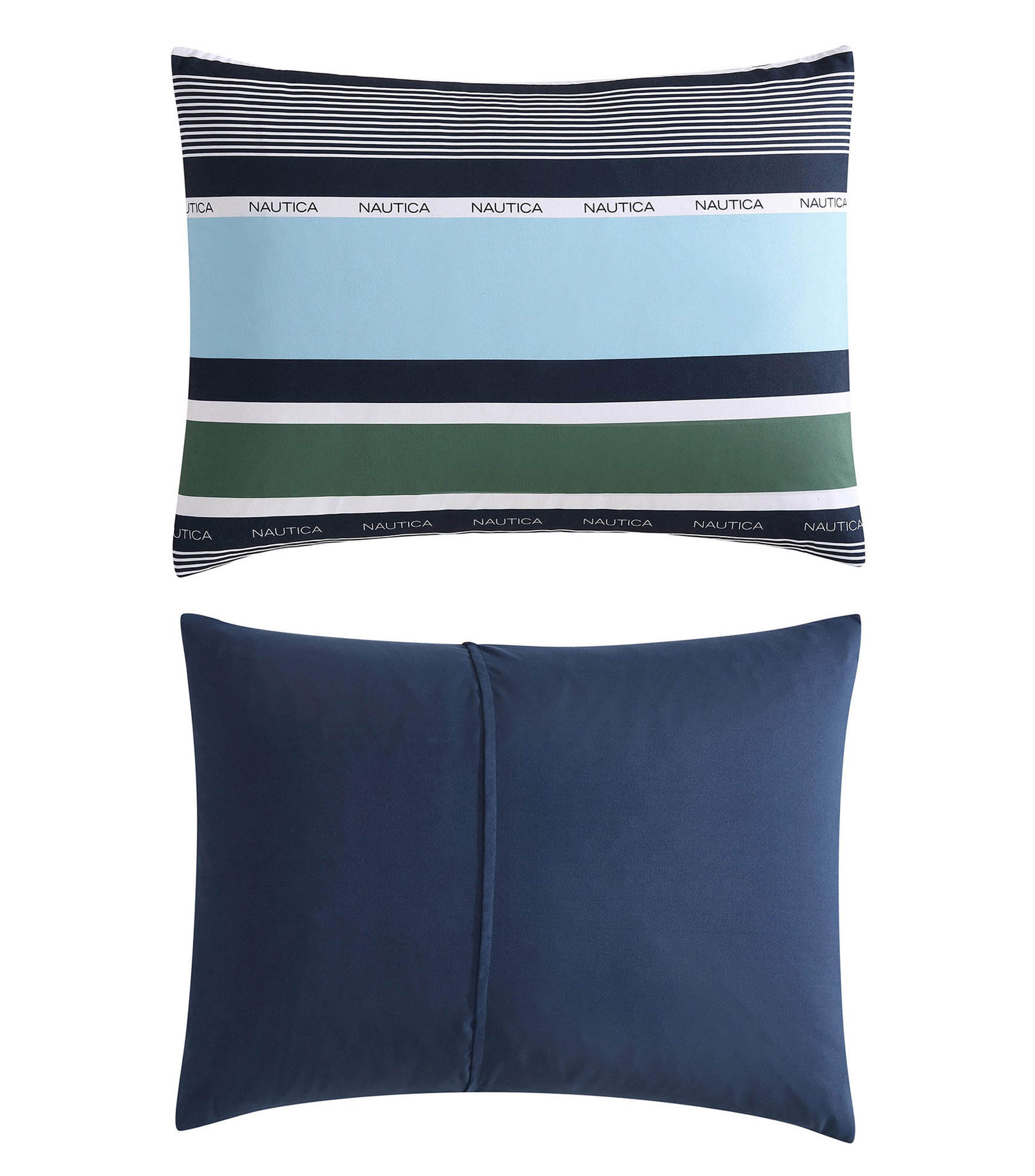Juego de Edredon King Size en Algodon Multi Stripe