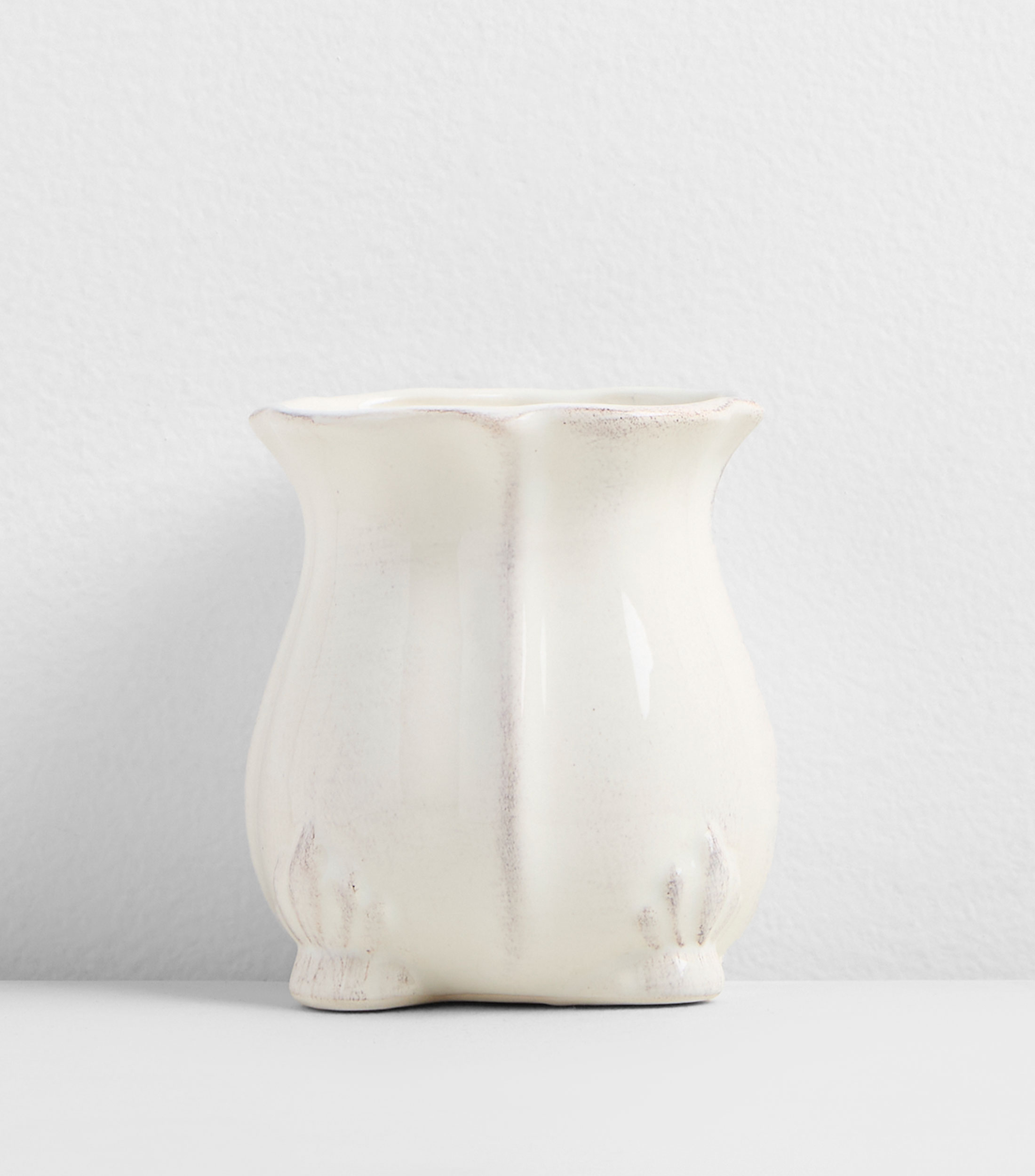 Vaso para cepillos Ros blanco
