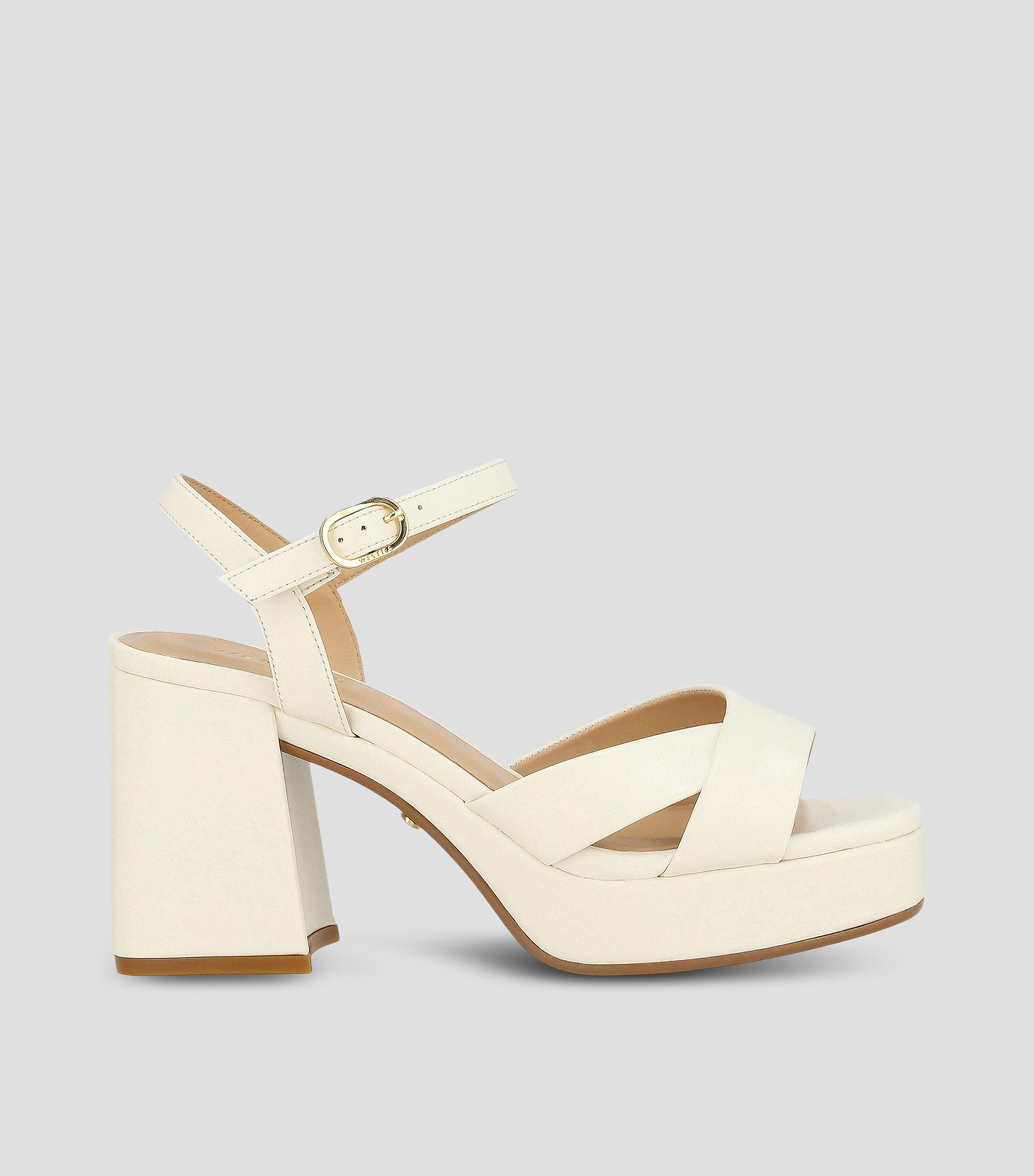 Sandalias con tacón ancho de 7 cm Mujer