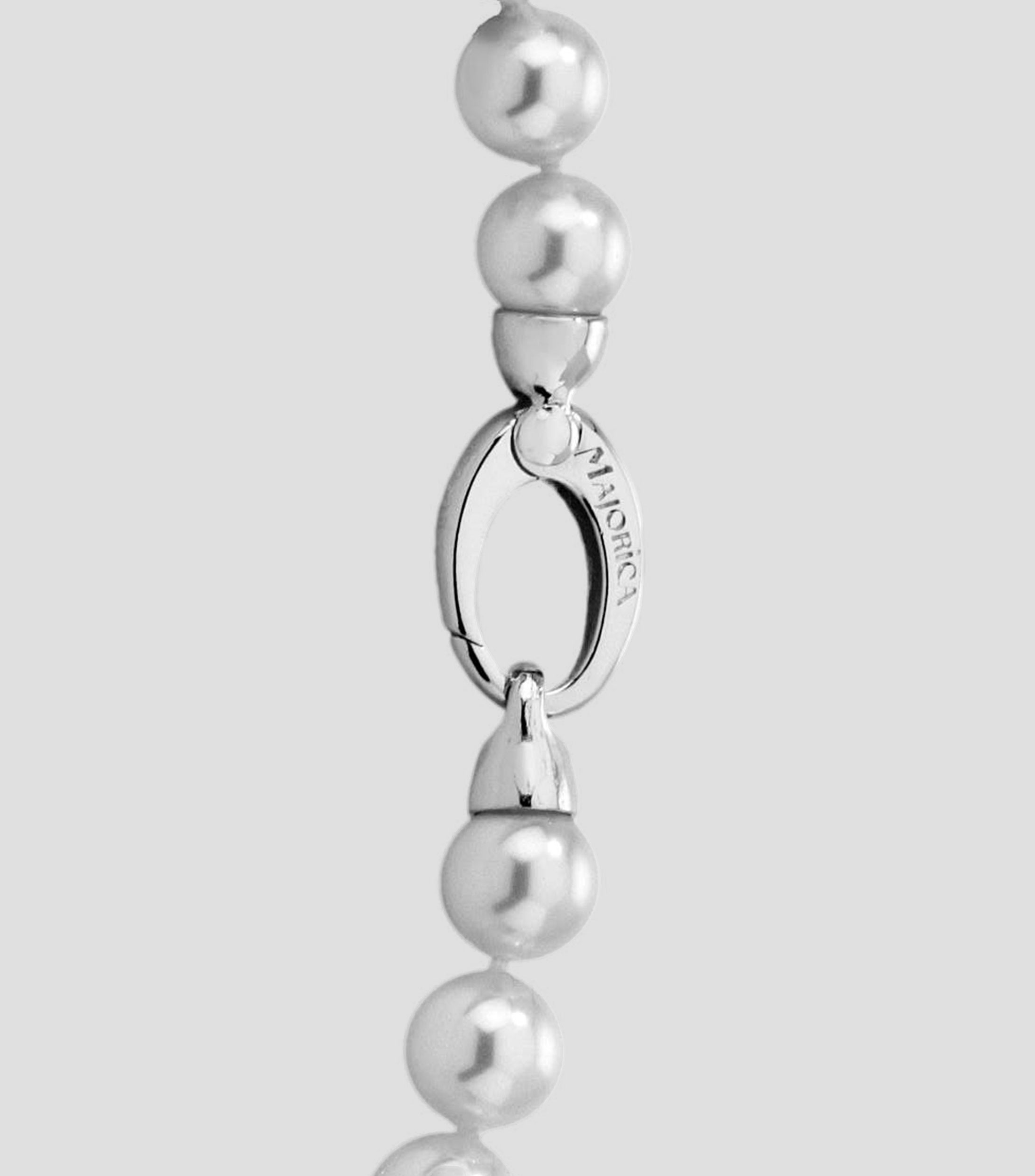 Collar de perlas blancas Mujer