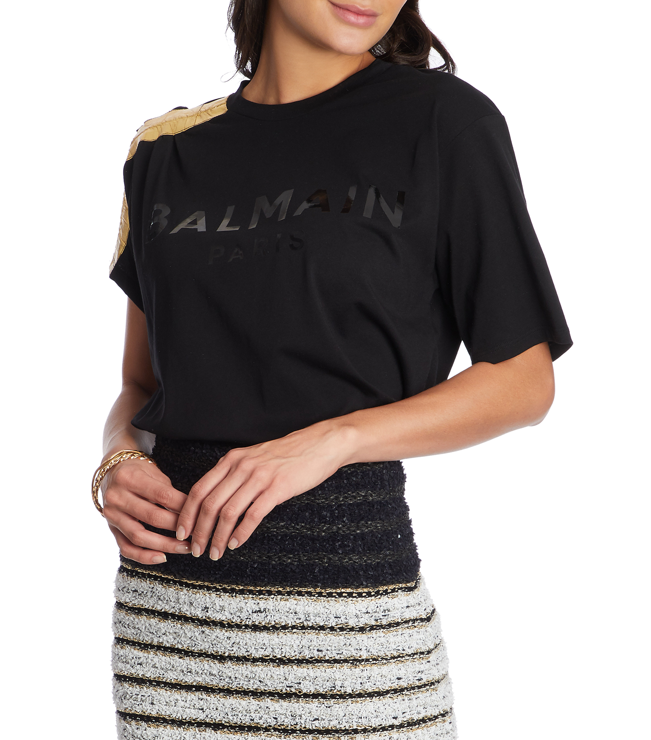 Balmain Playera con logotipo manga corta Mujer El Palacio de Hierro