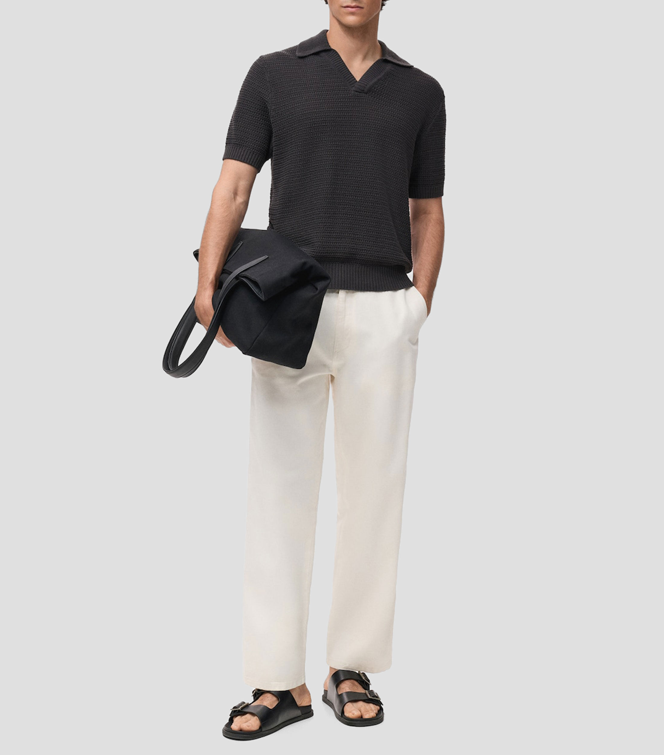 Playera tipo polo manga corta Hombre