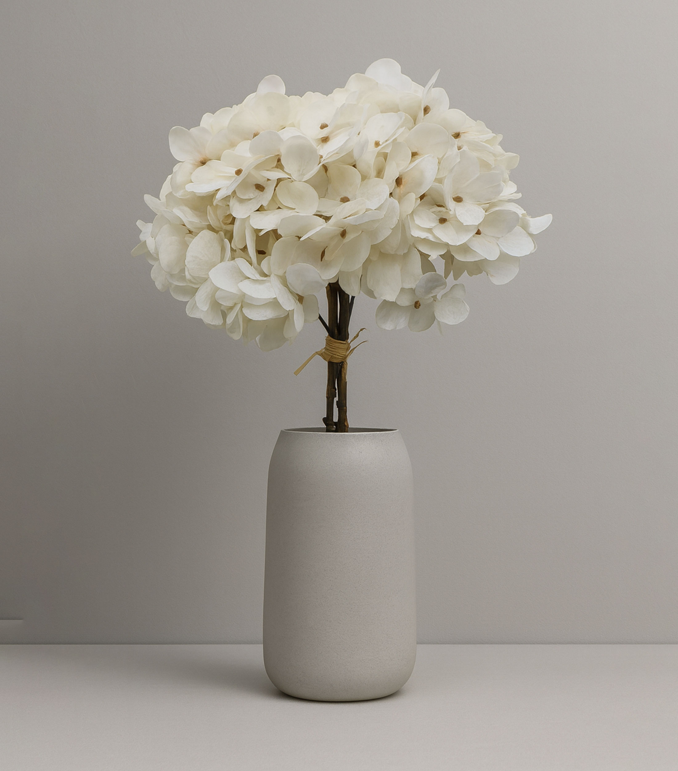 Ramo Decorativo Hortensia Ivory