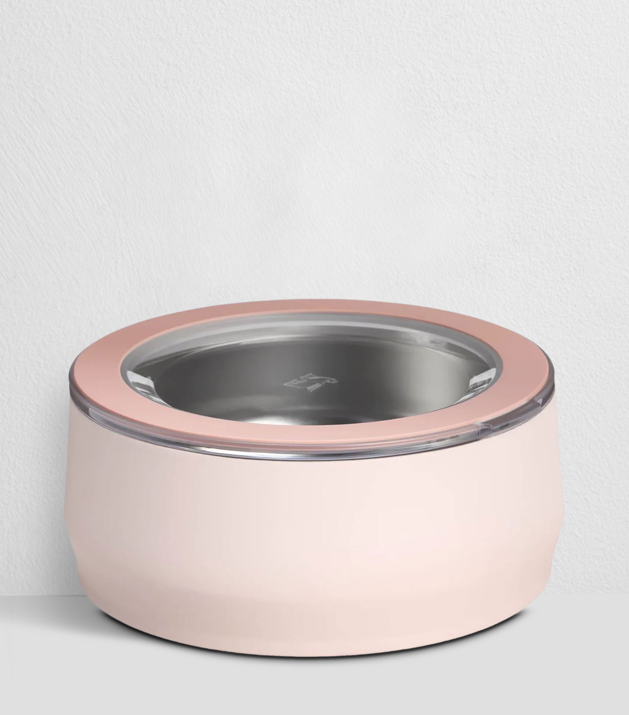 Bowl para mascota en acero inoxidable rosa cuarzo, 1.4 L