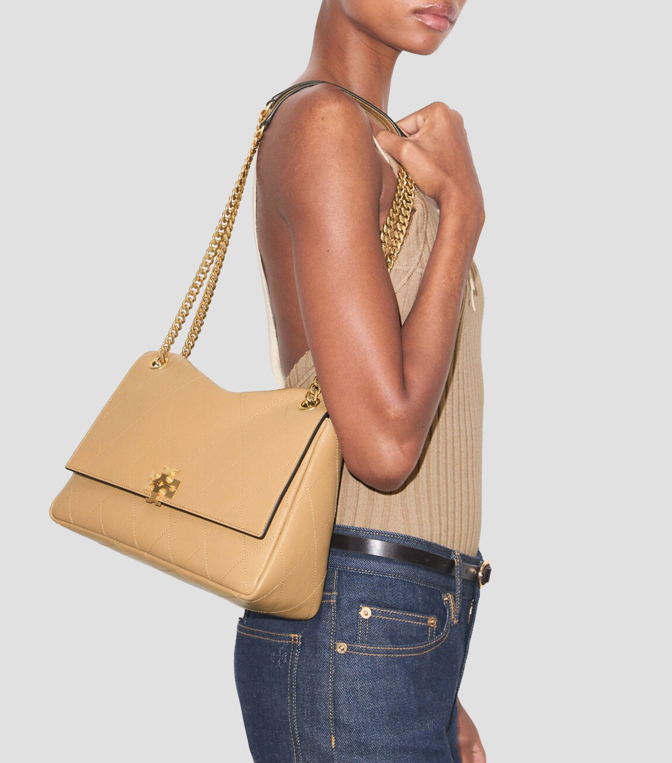 Bolsa en piel Shoulder Sólido