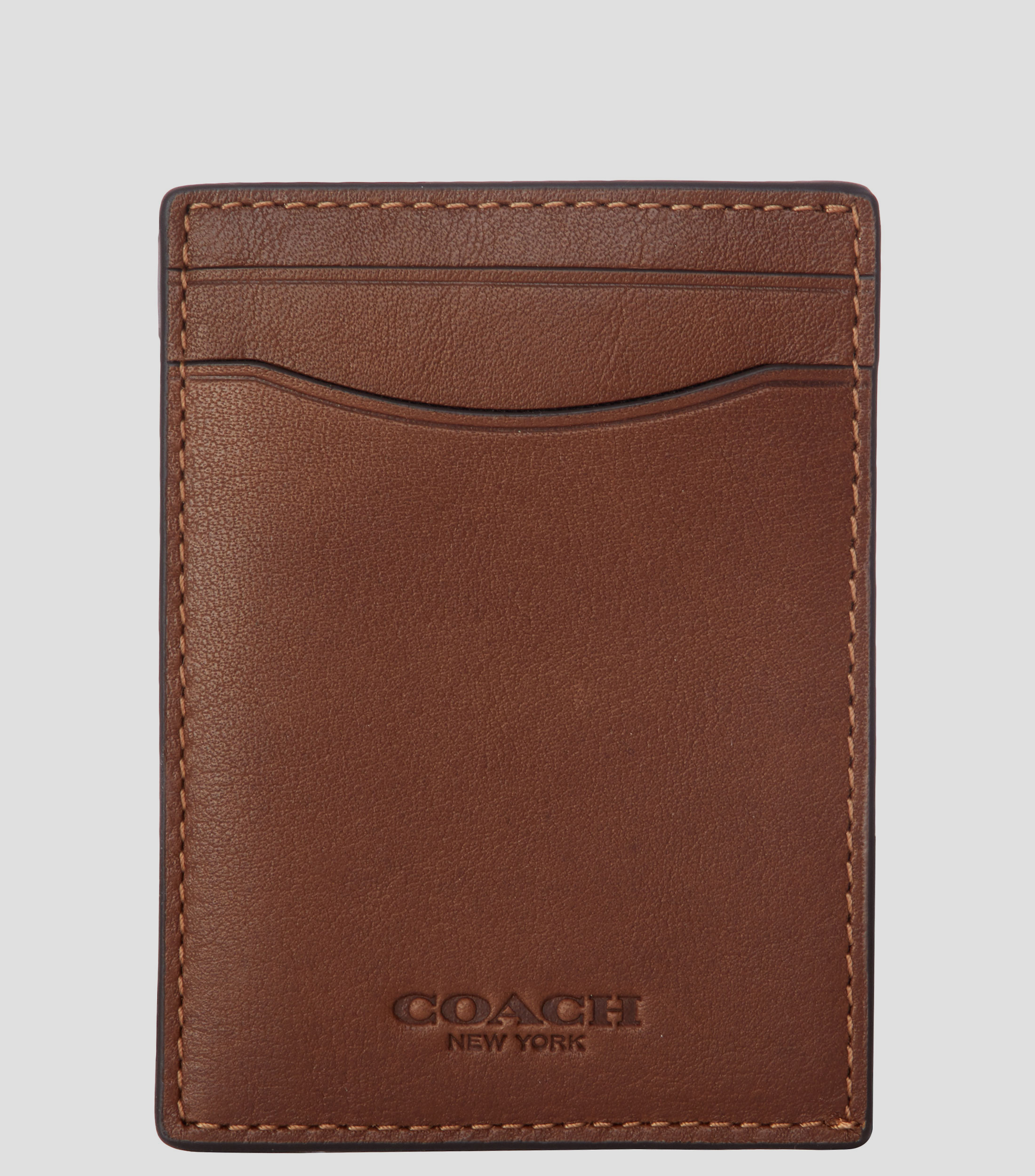 COACH: Tarjetero en Piel Signature Hombre