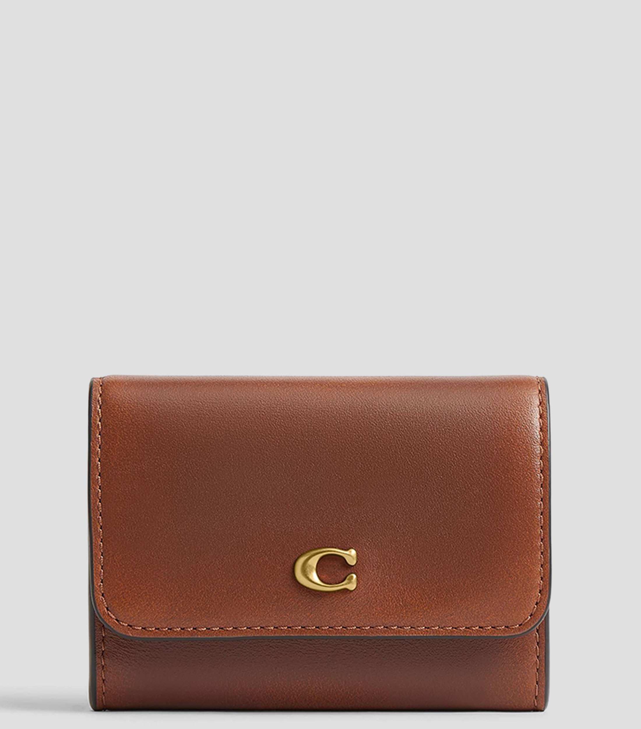 Cartera en piel liso Mujer