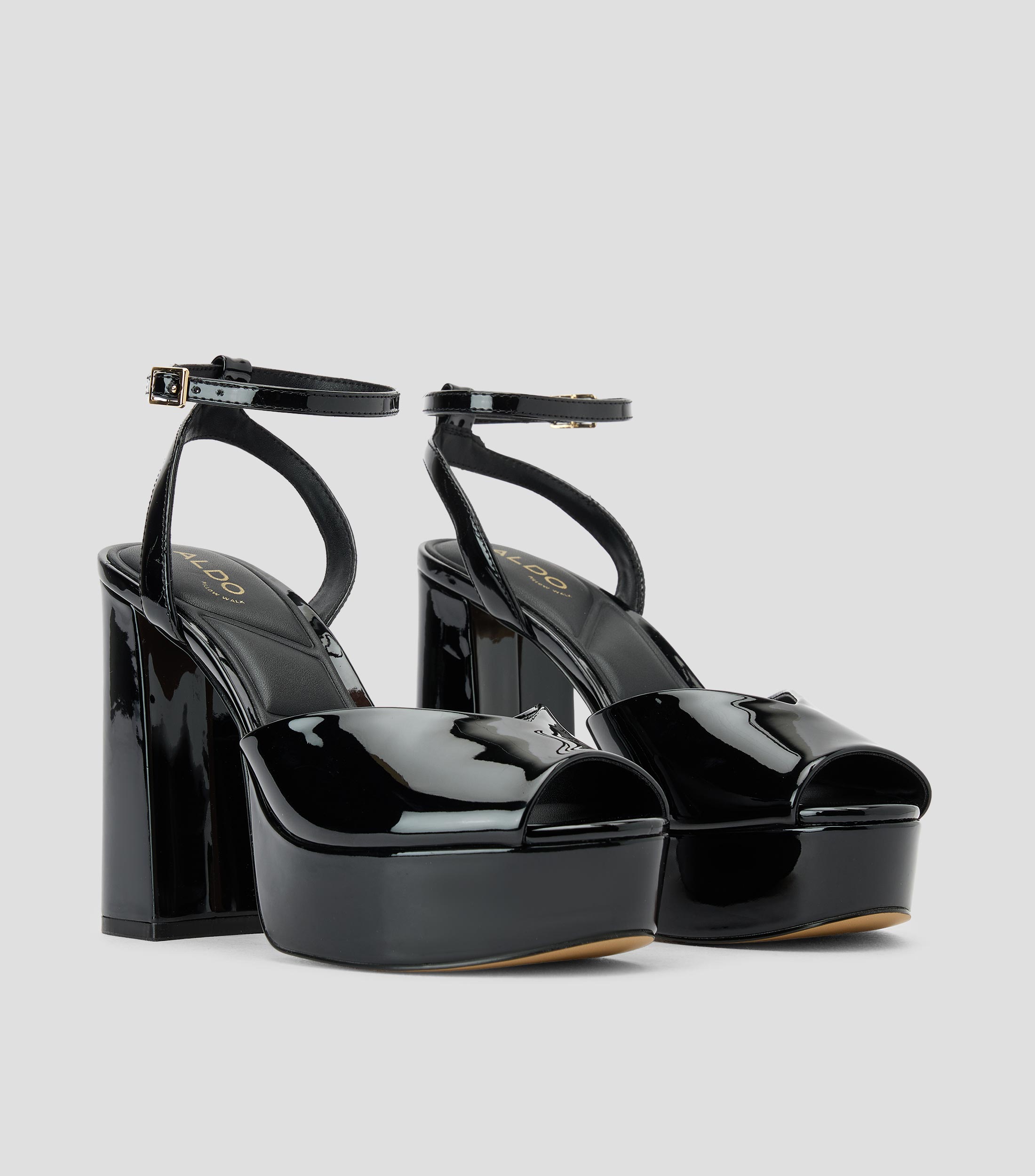 Sandalias con tacón alto de media luna Monnae Mujer