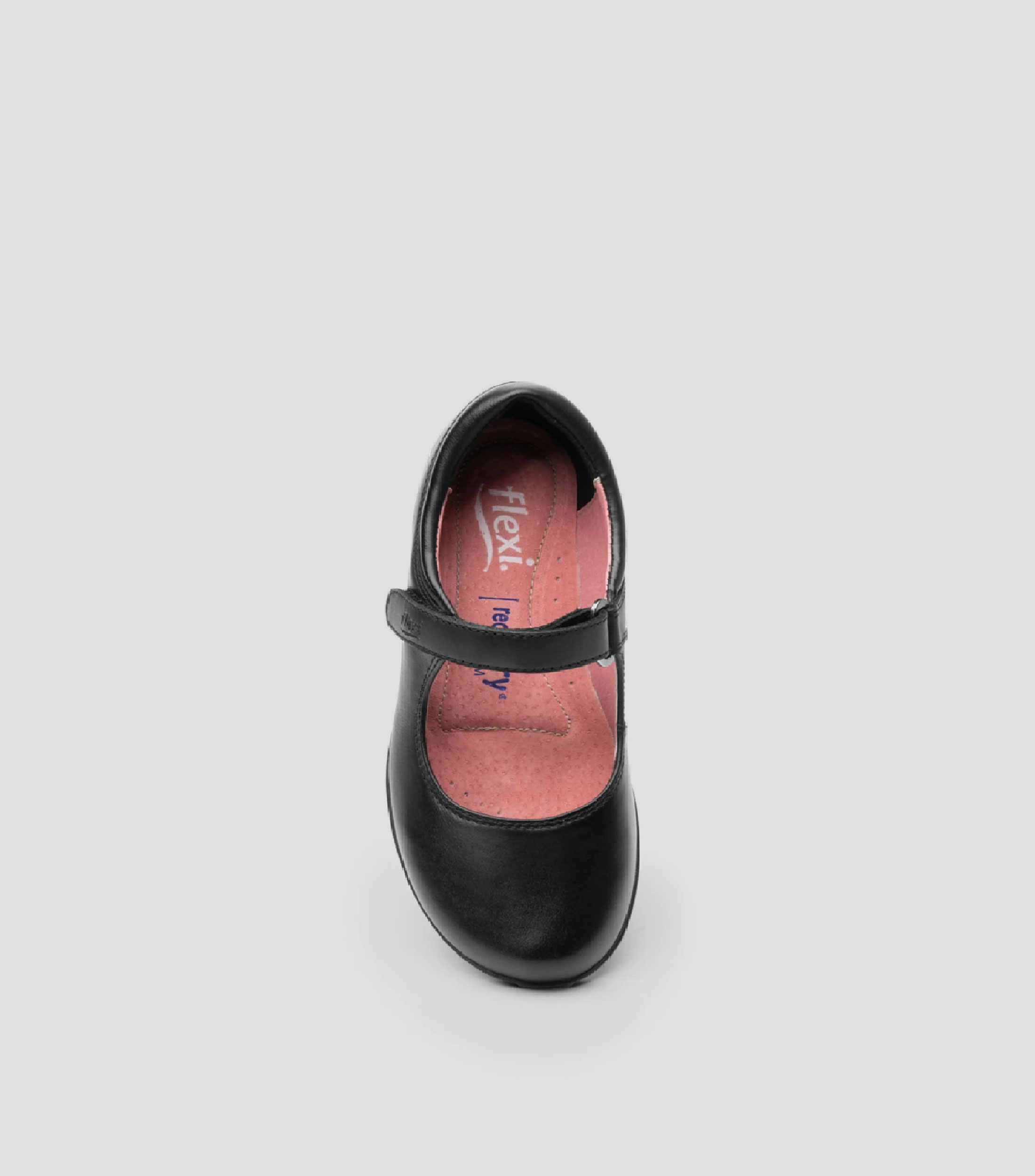 Flats negros en piel con cinta Niña