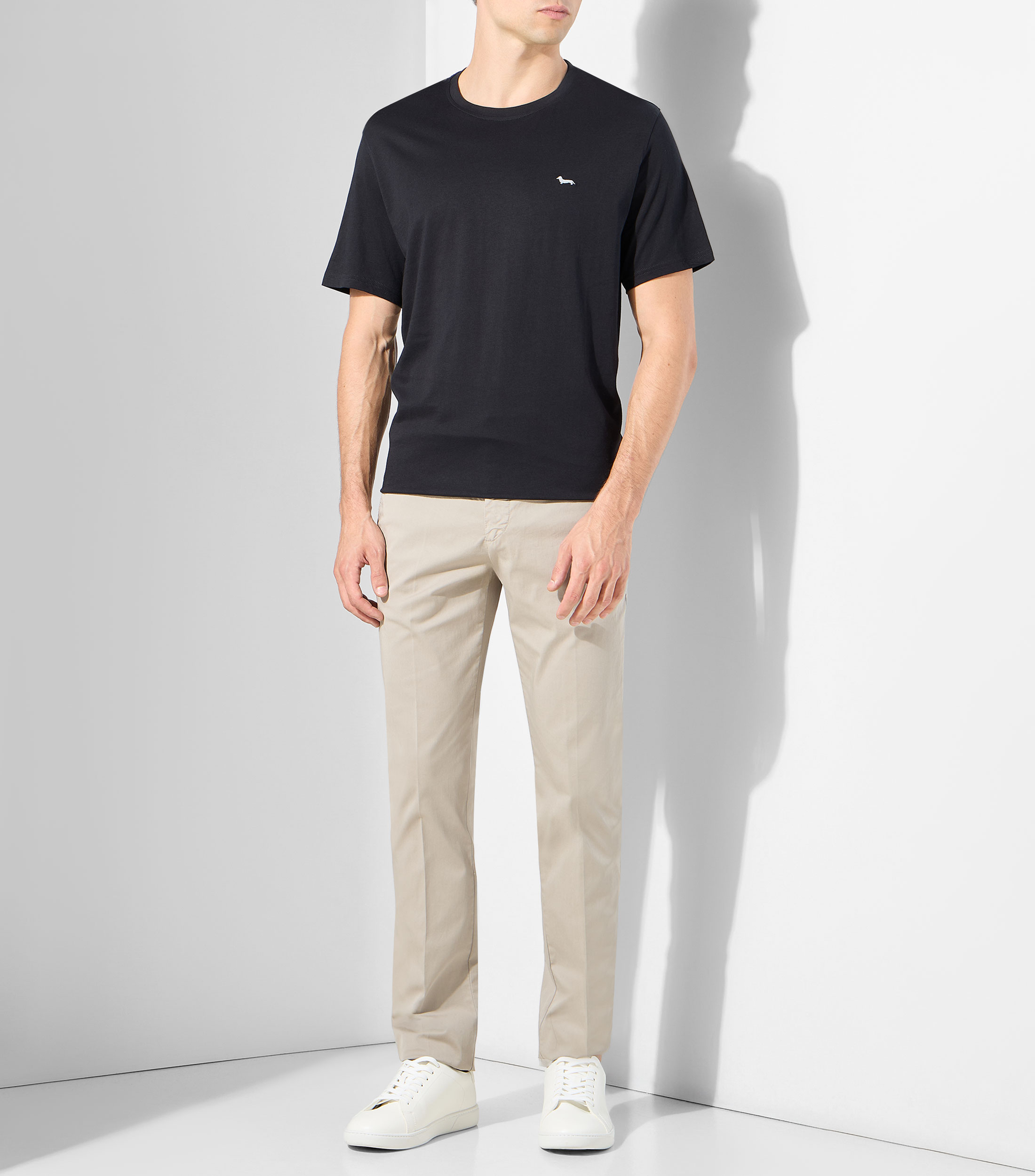 Playera cuello redondo manga corta liso Hombre