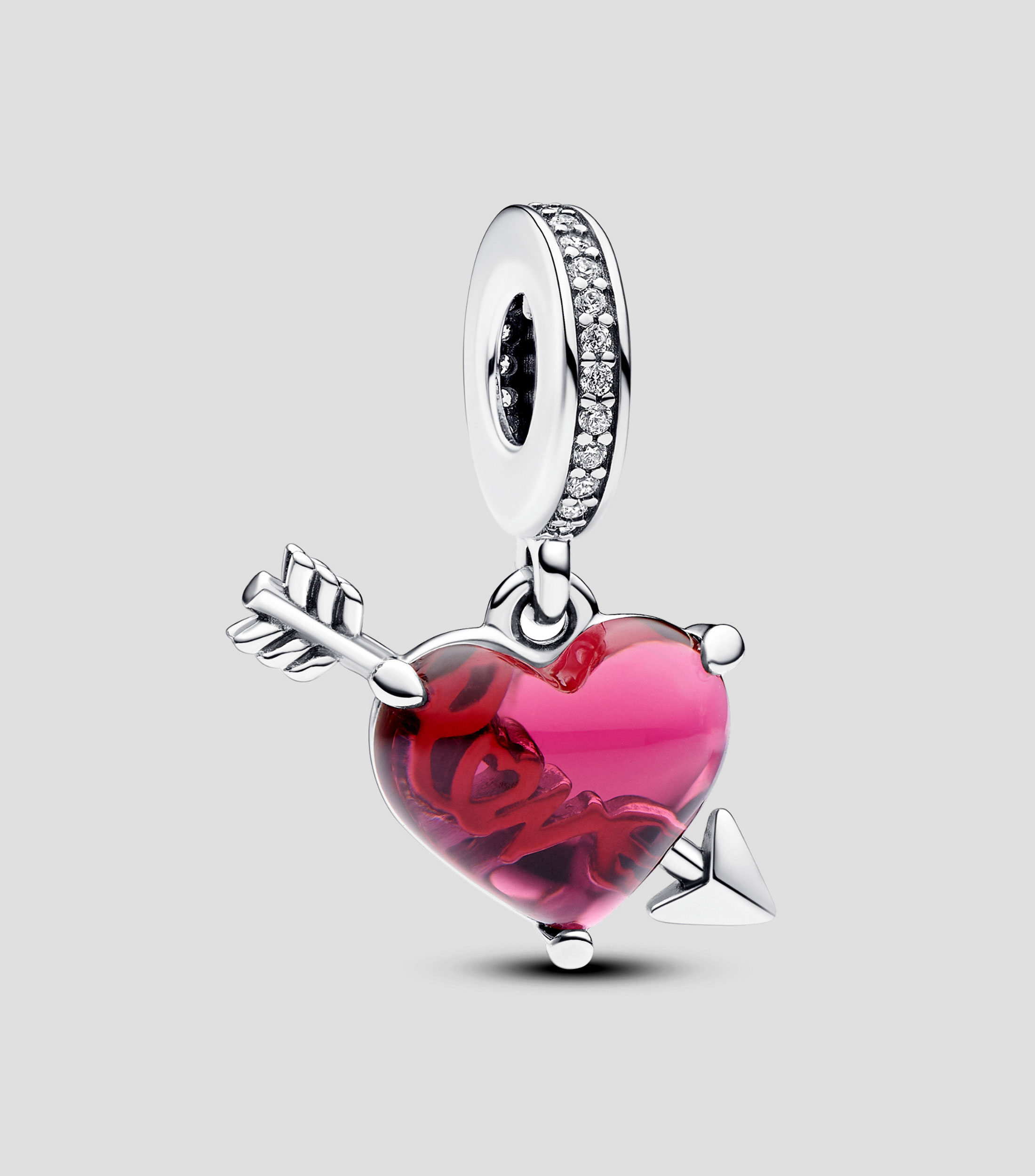 Charm Pandora Moments Arrow Heart en plata .925 Mujer