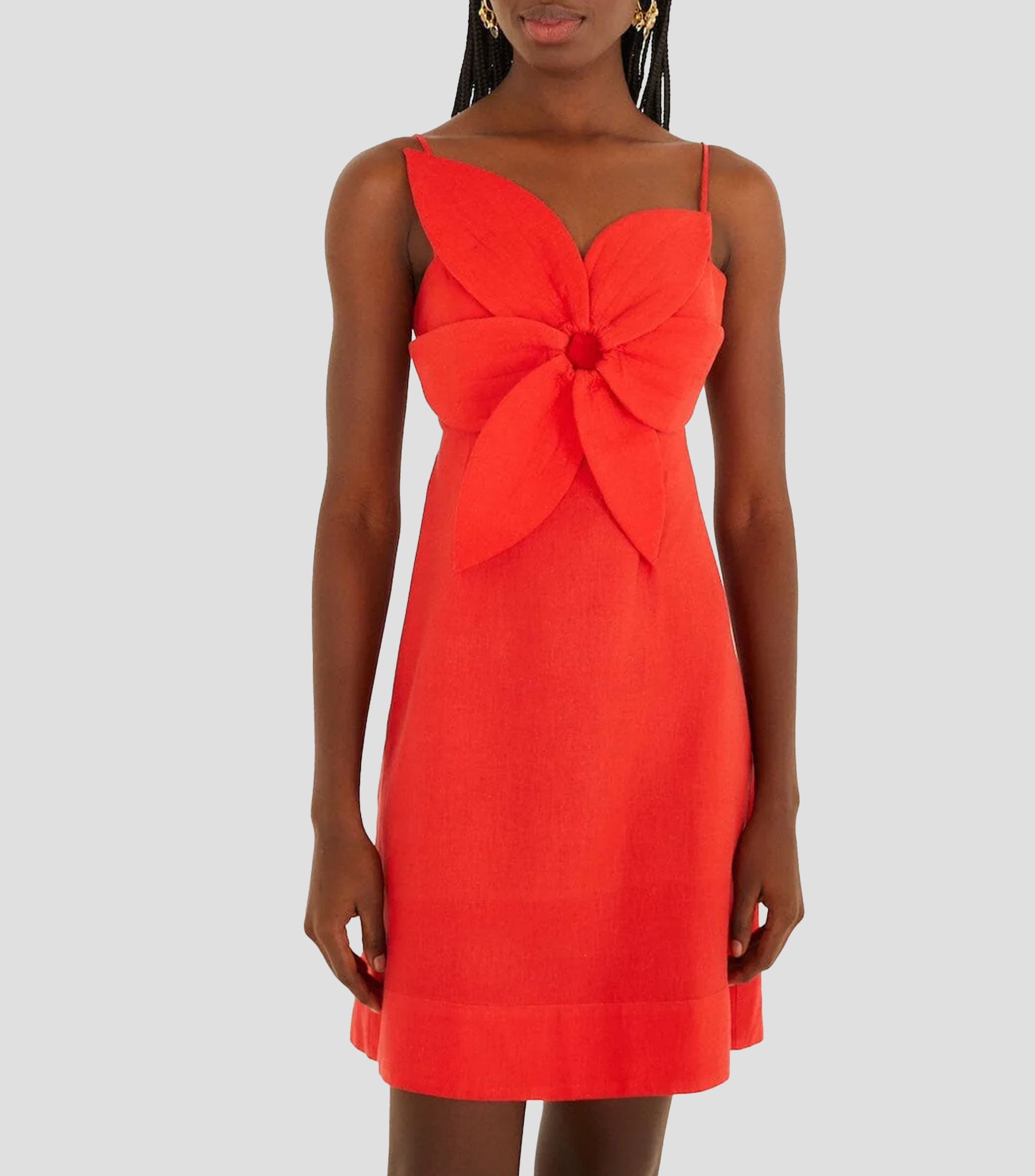 Vestido mini liso Mujer