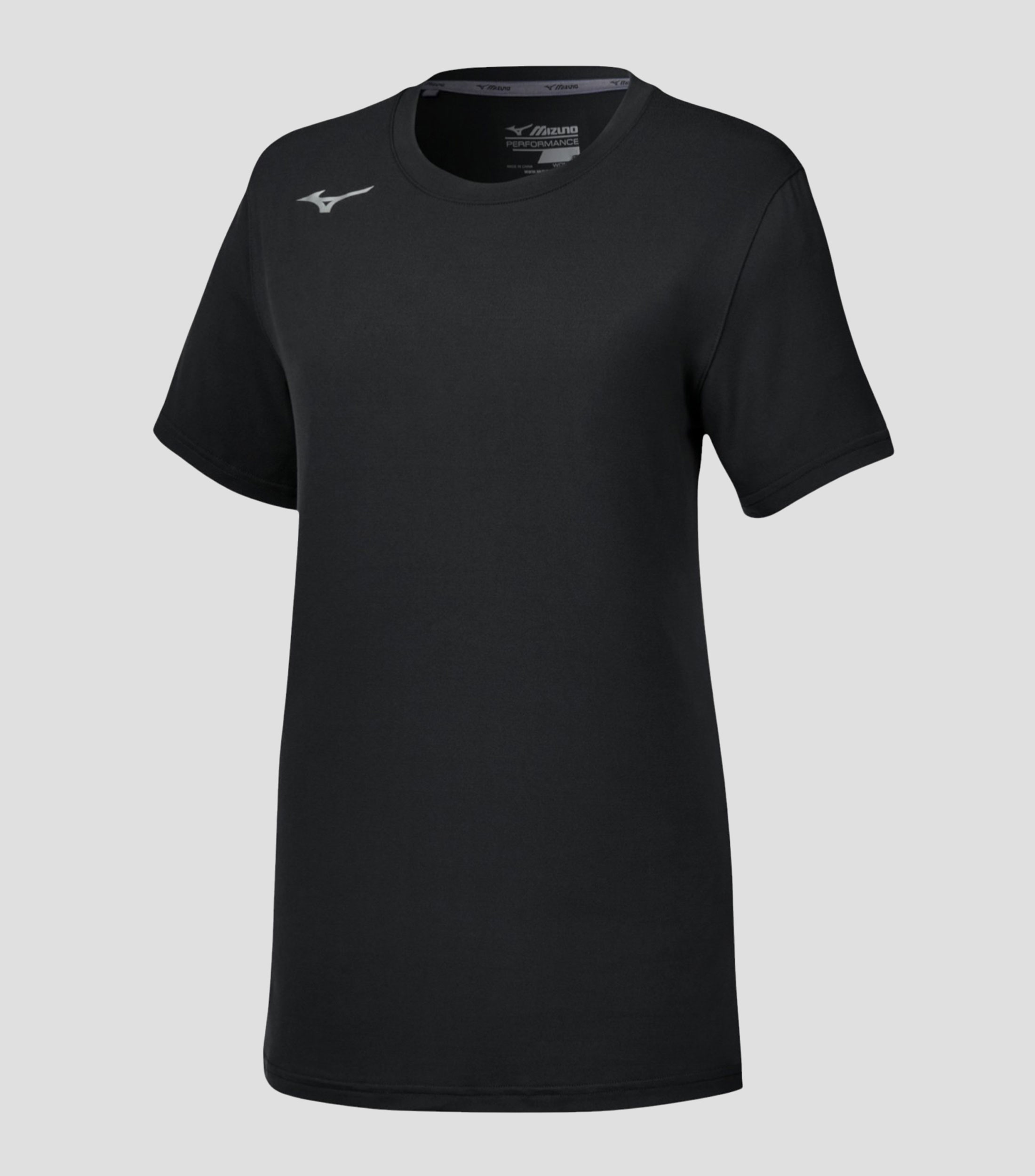 Playera para correr cuello redondo manga corta lisa Mujer