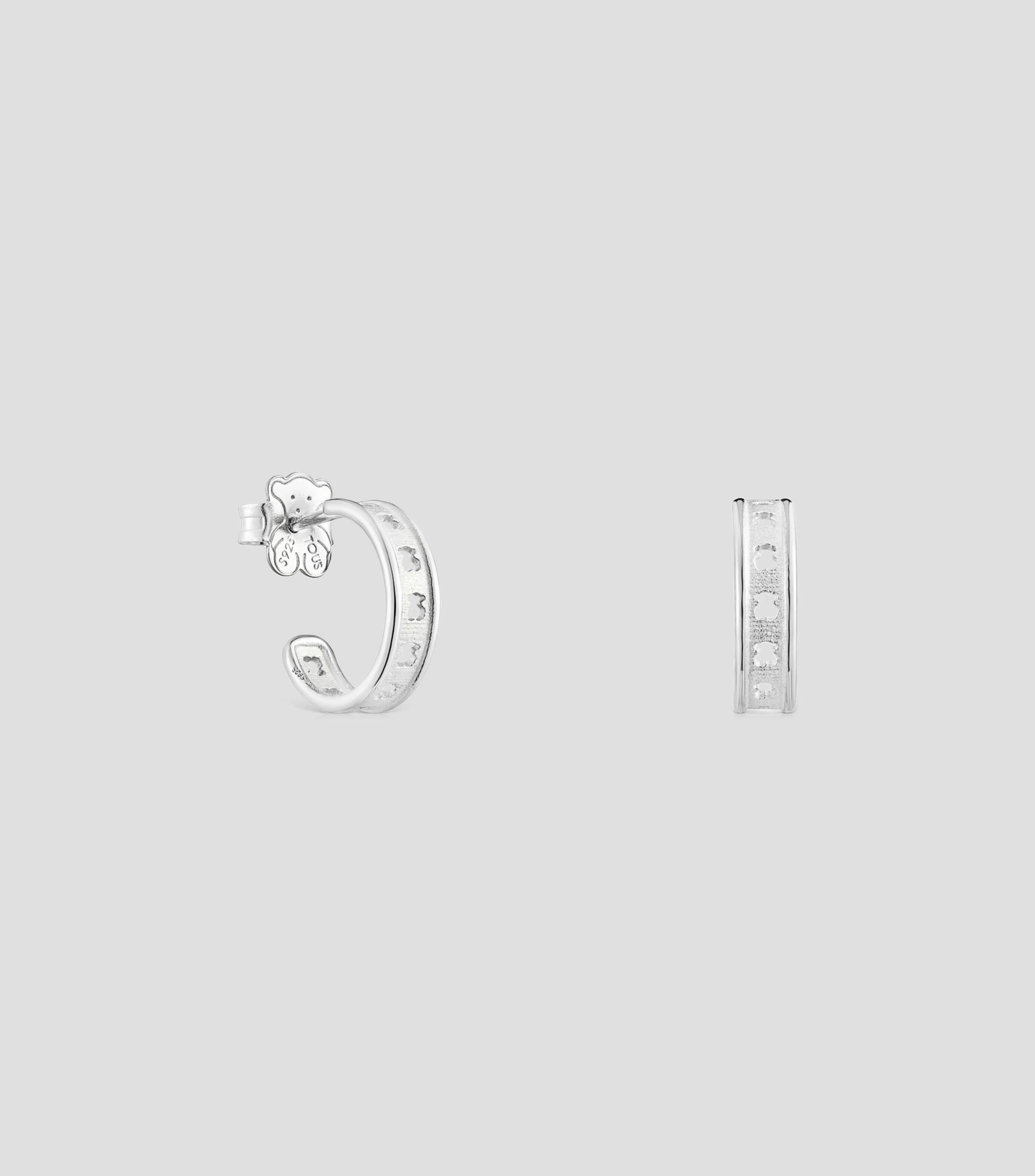 Aretes en plata .925 Bear Row Mujer