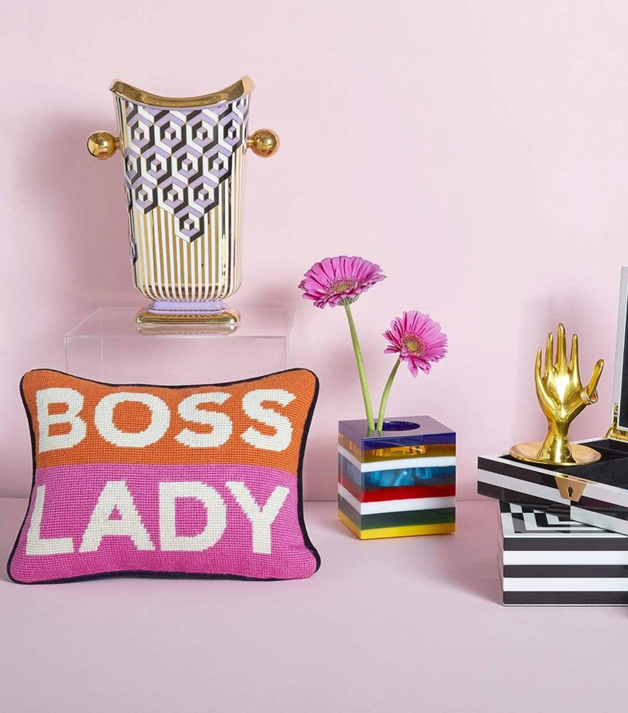 Cojín decorativo Boss Lady multicolor