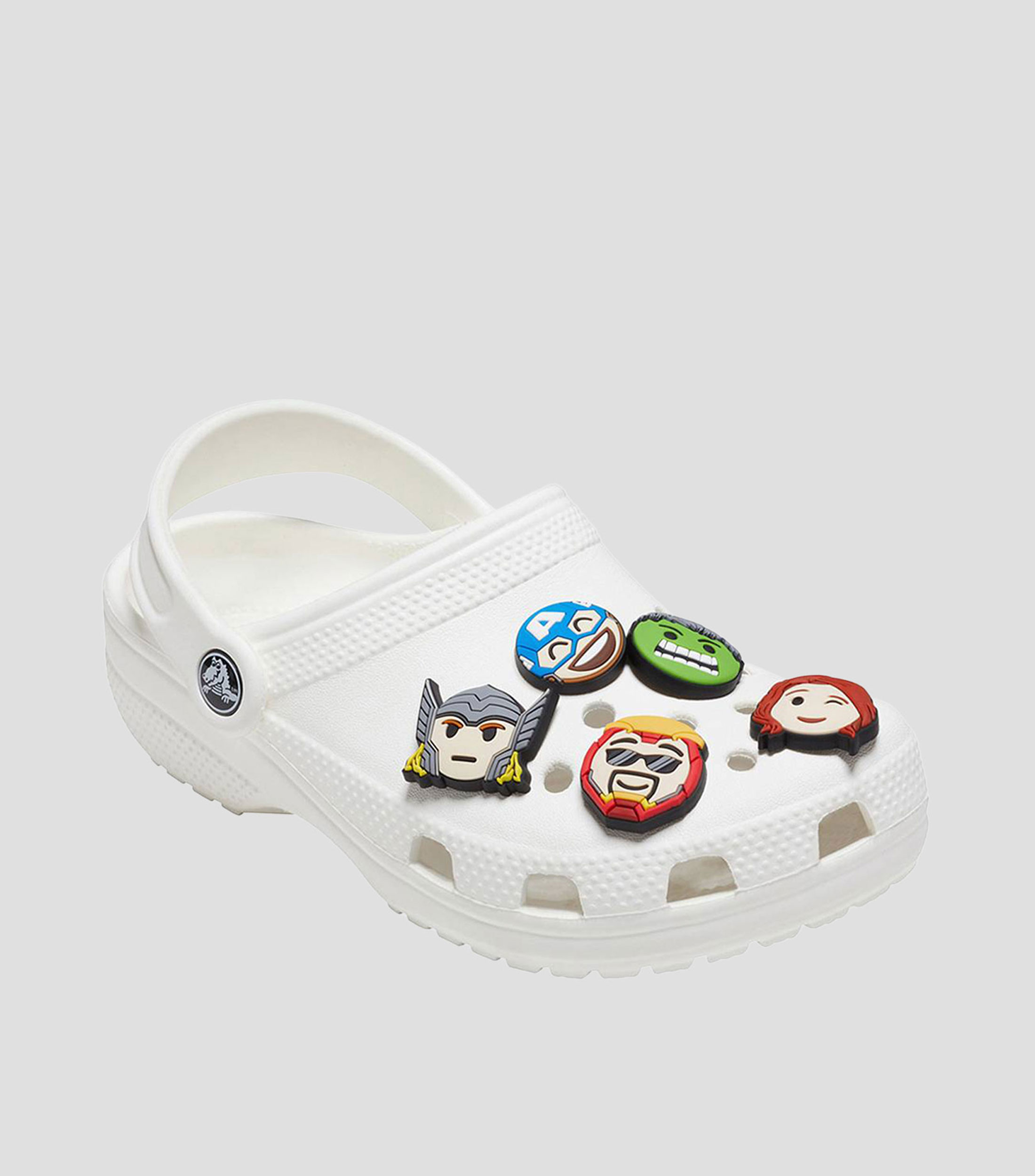 Charms Jibbitz - Avengers Emojis, 5 piezas Ninos