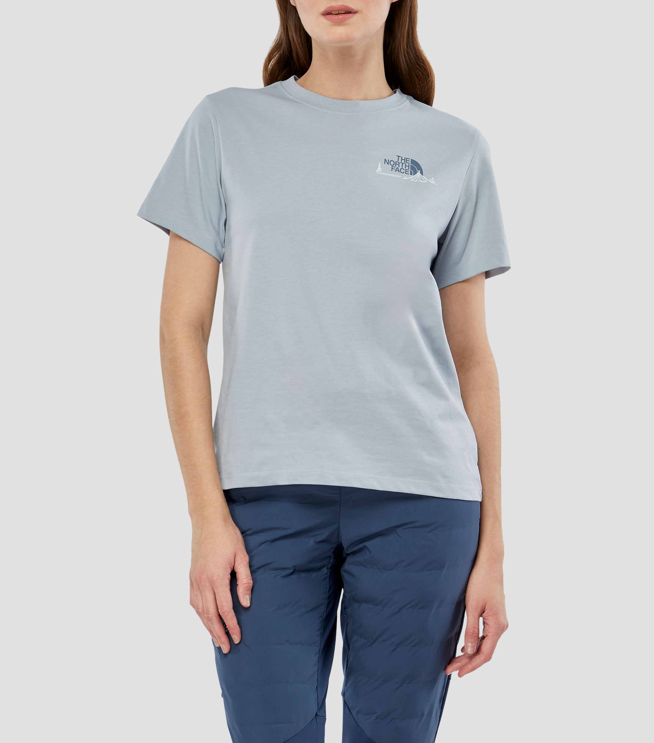 Playera cuello redondo manga corta lisa Mujer