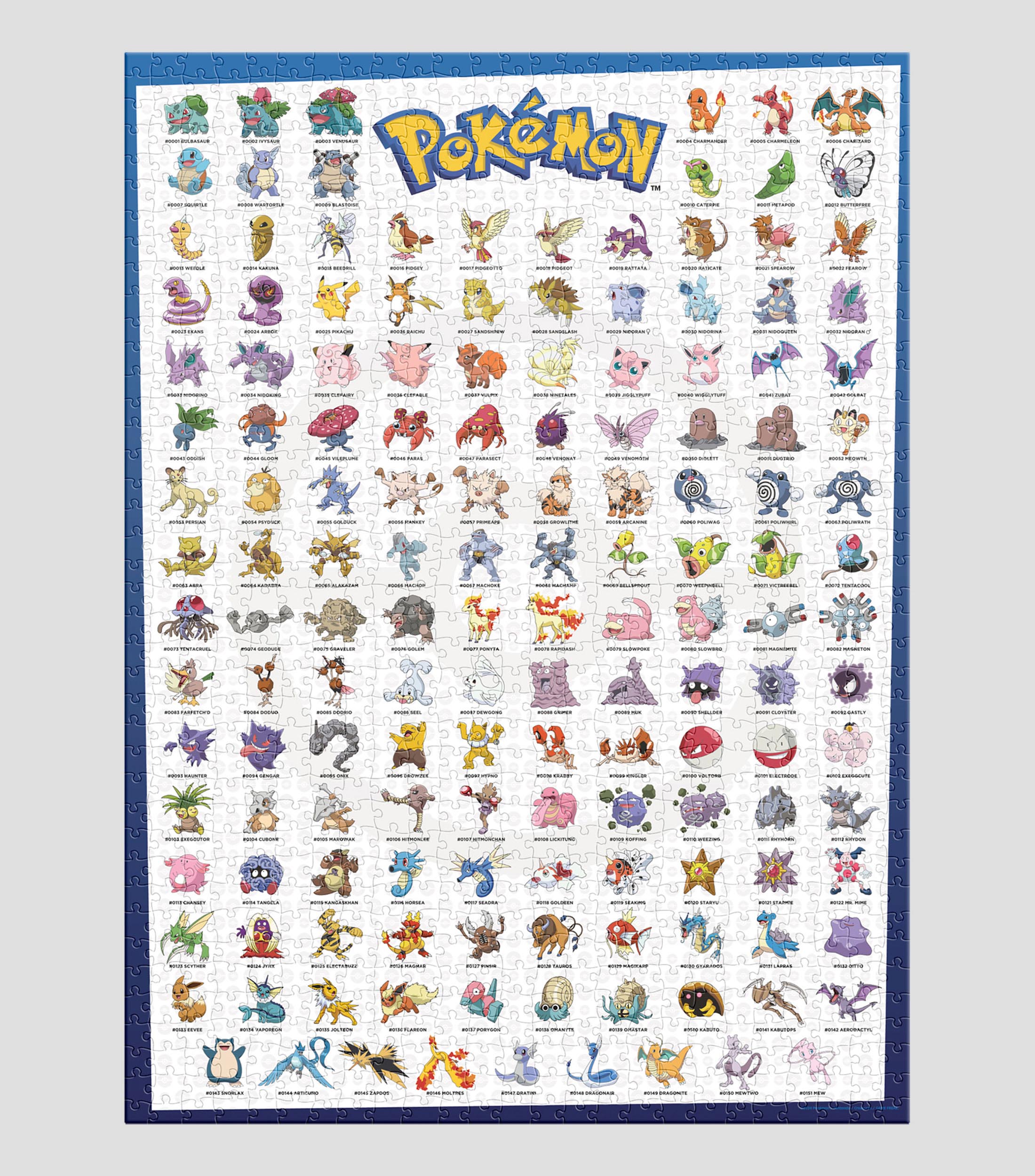Rompecabezas Pokémon 1000 piezas