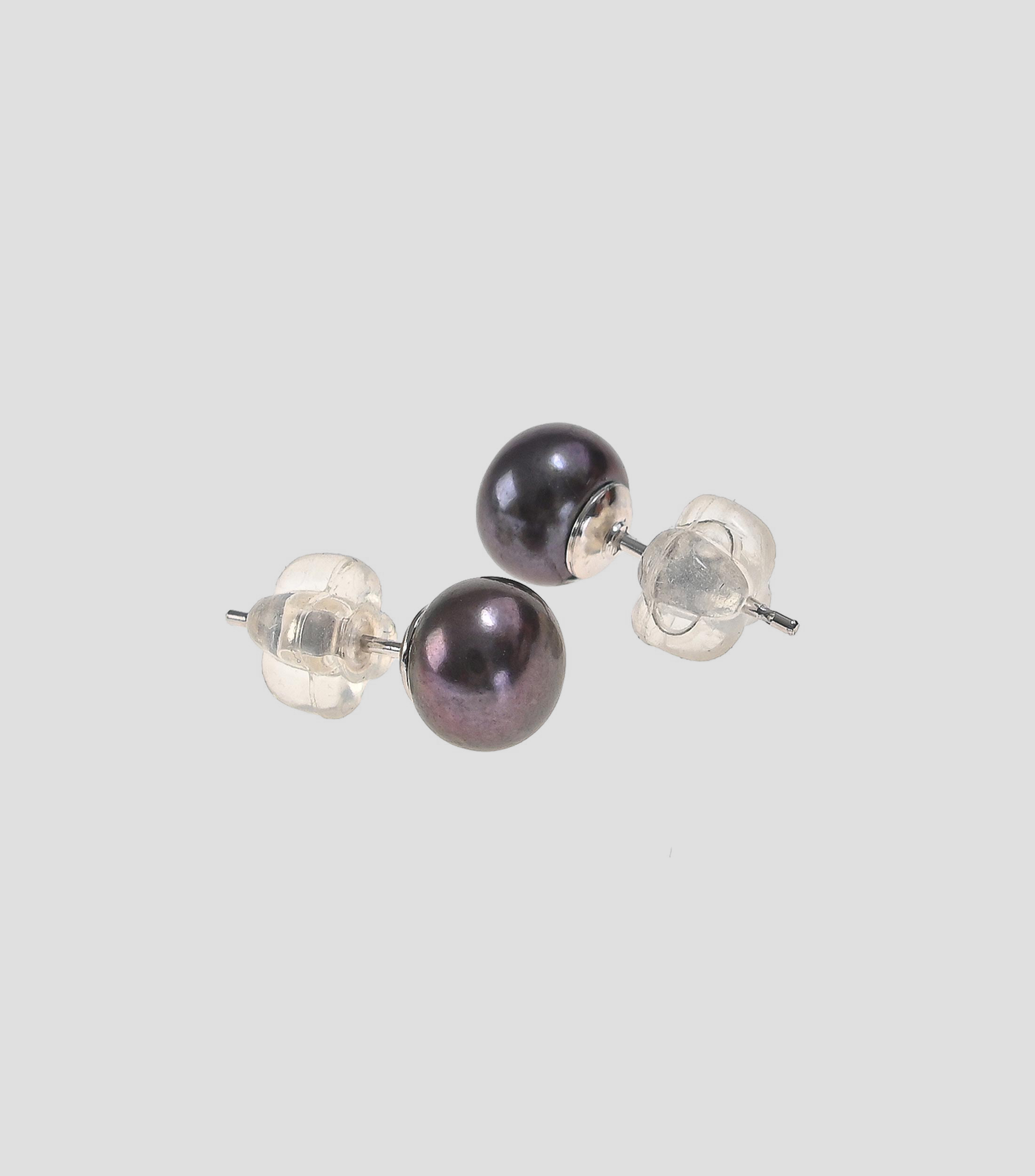 Aretes Super 5 negros Mujer