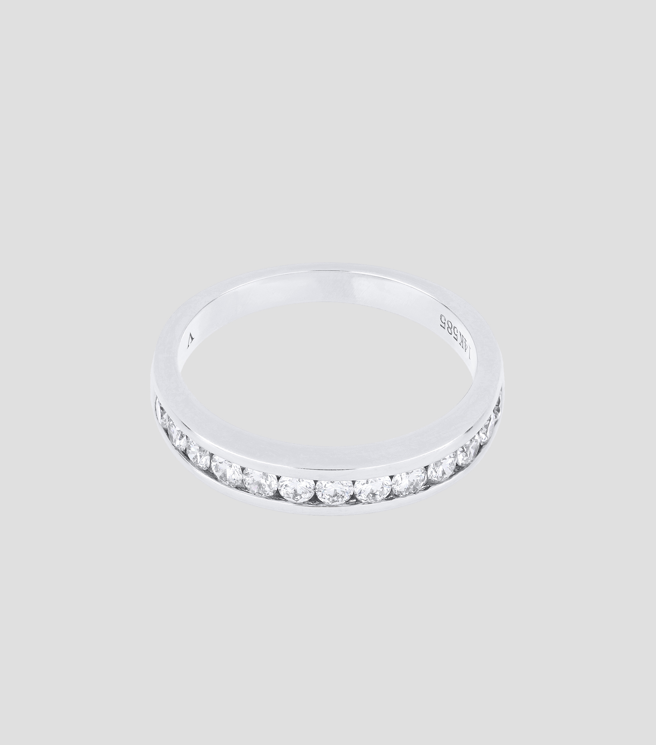 Anillo Churumbela en oro blanco de 14 Kts Mujer
