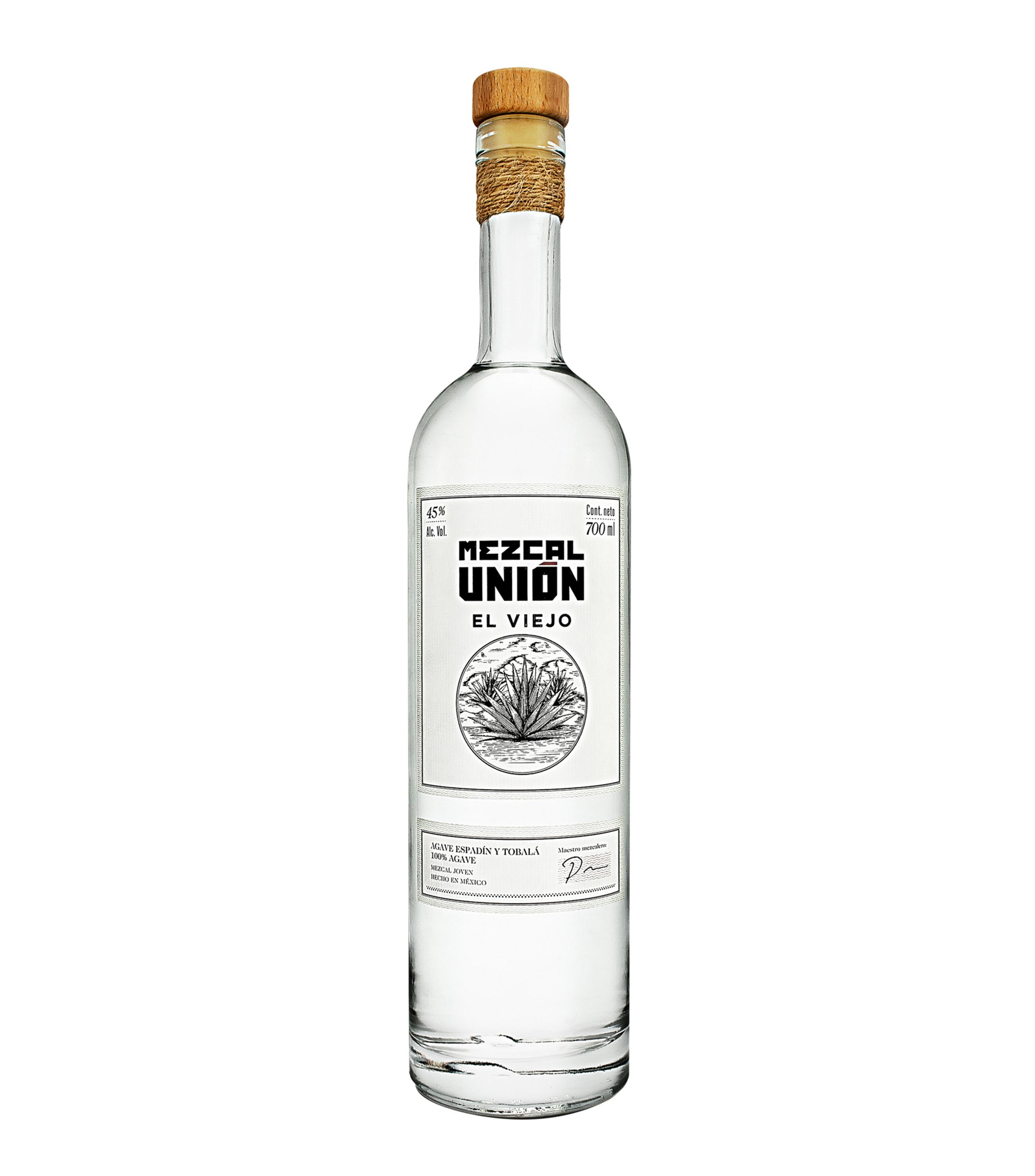 Mezcal Unión El Viejo Espadín y Tobalá, 700 ml