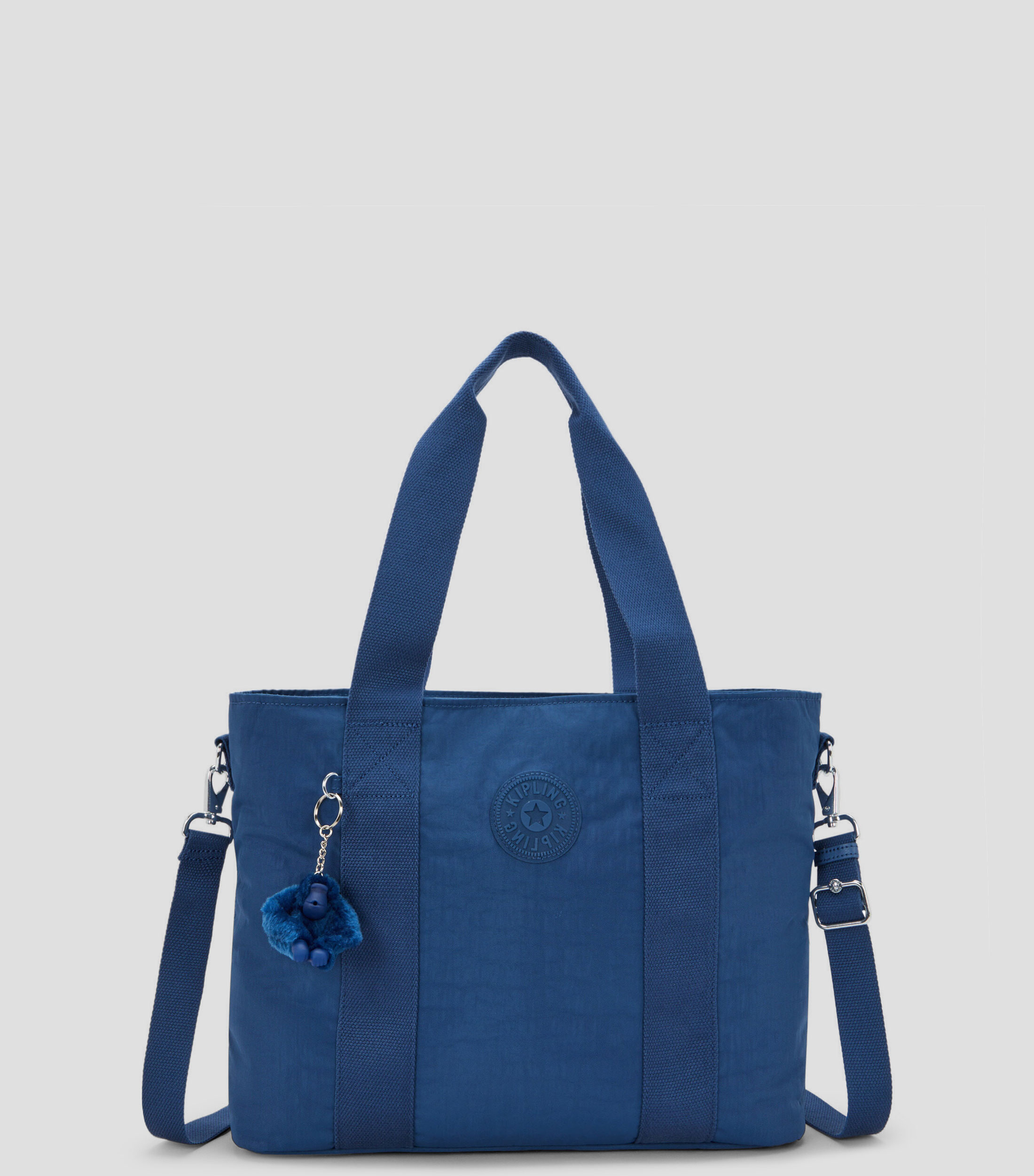 Bolsa Shoulder Azul Minta lisa Mujer