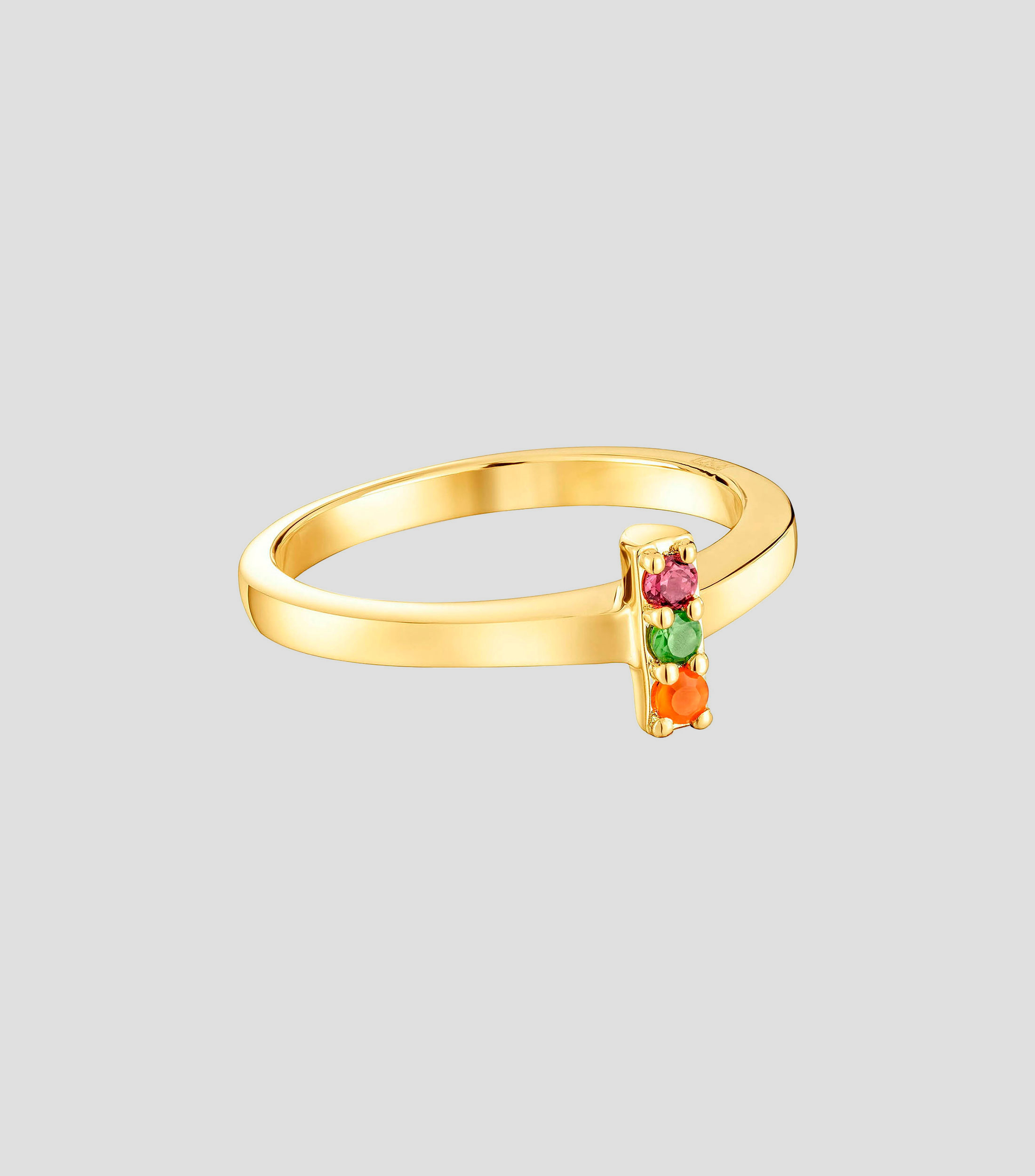 Anillo en plata Basic Colors con incrustaciones de pedrería Mujer