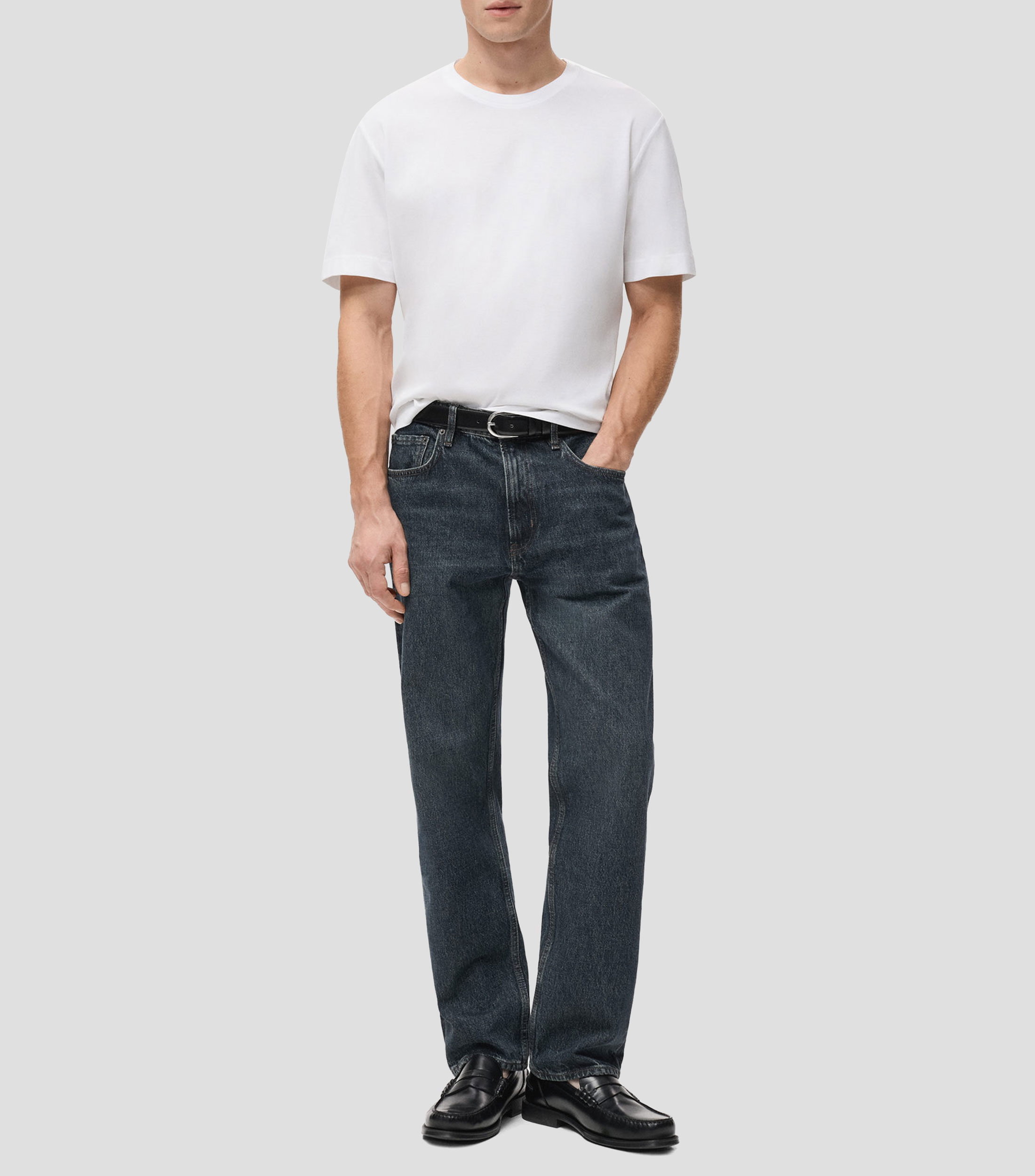 Playera cuello redondo manga corta lisa Hombre