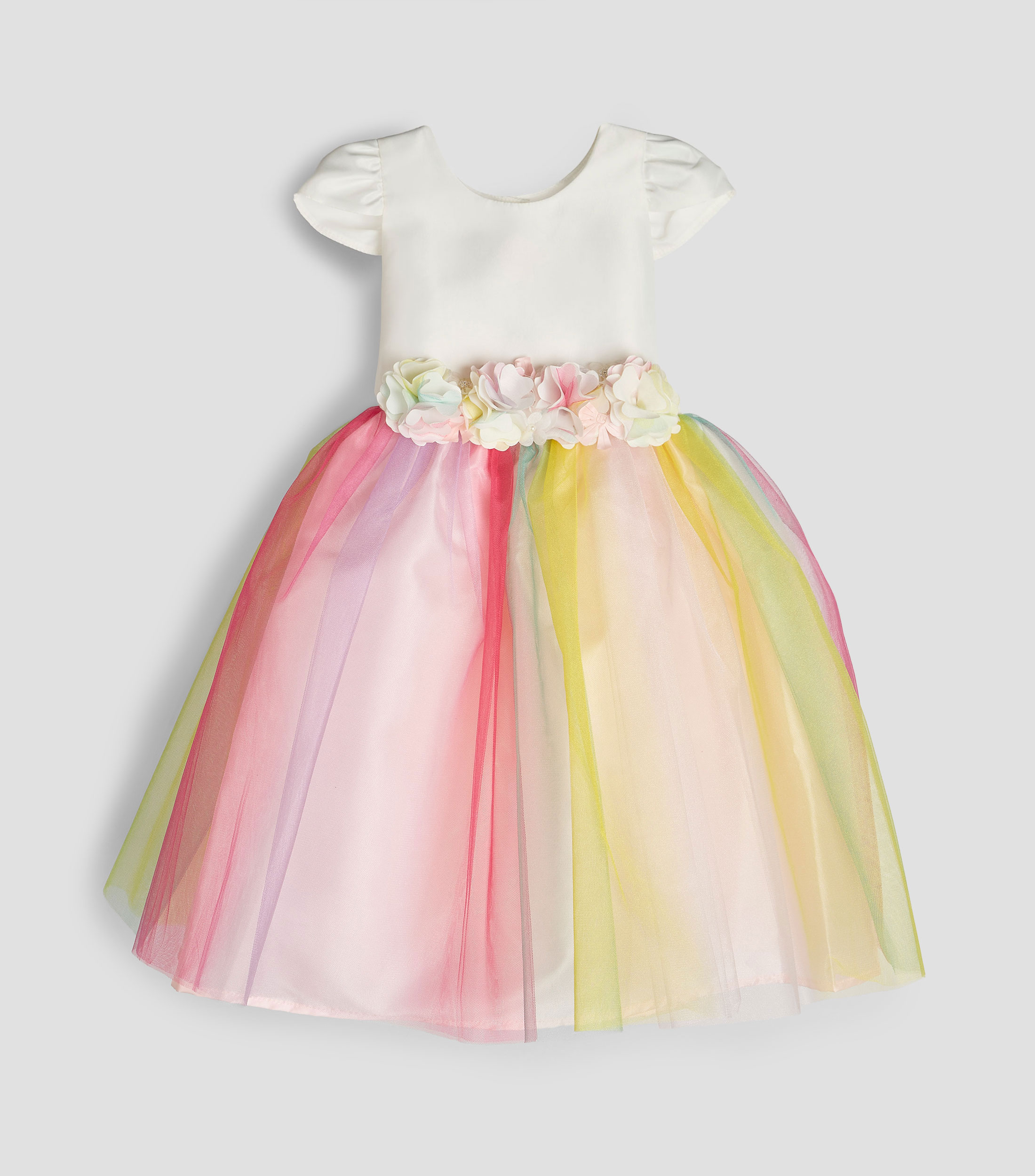 Vestido con faldón multicolor Niña