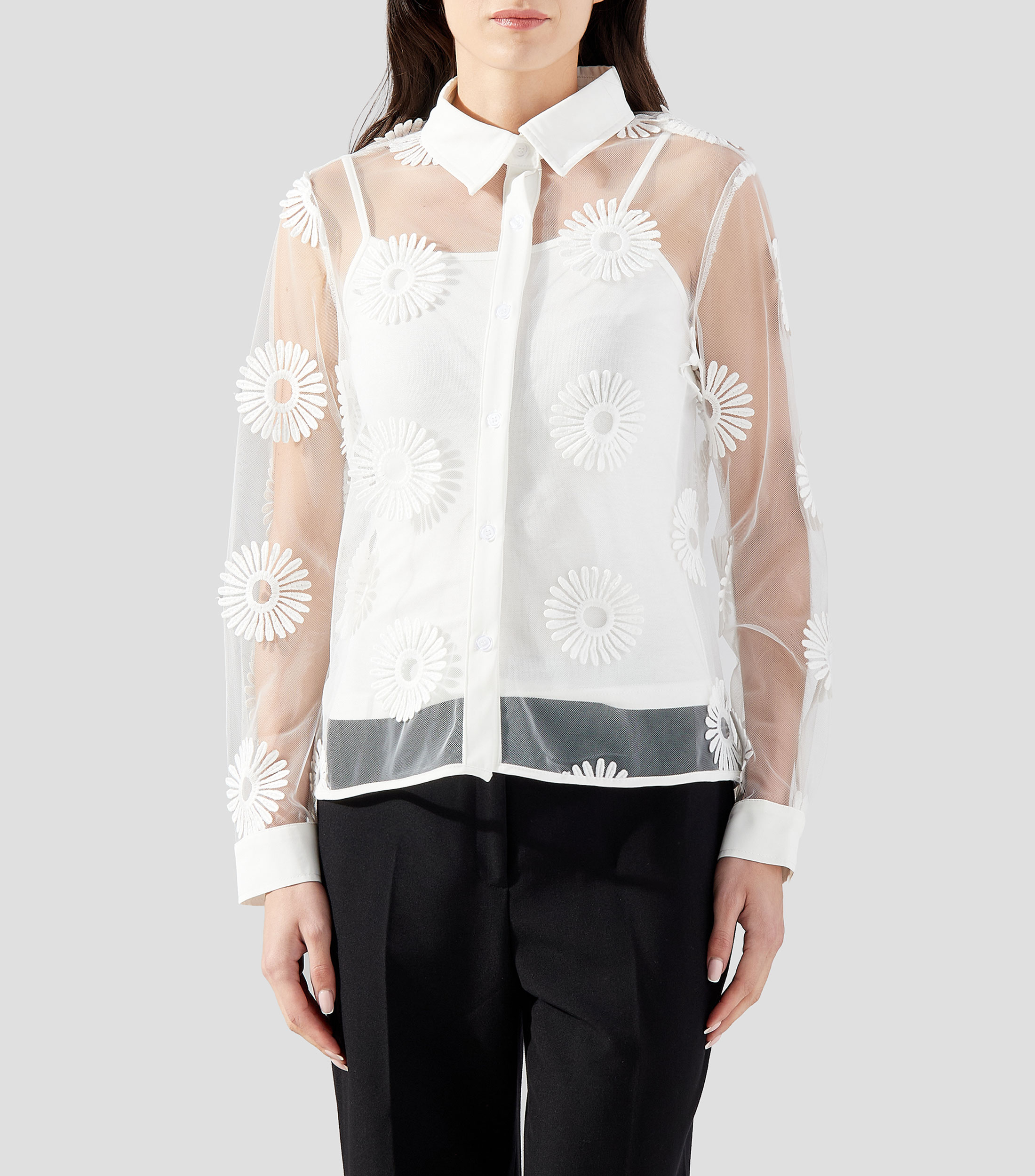 Blusa fantasía manga larga Mujer
