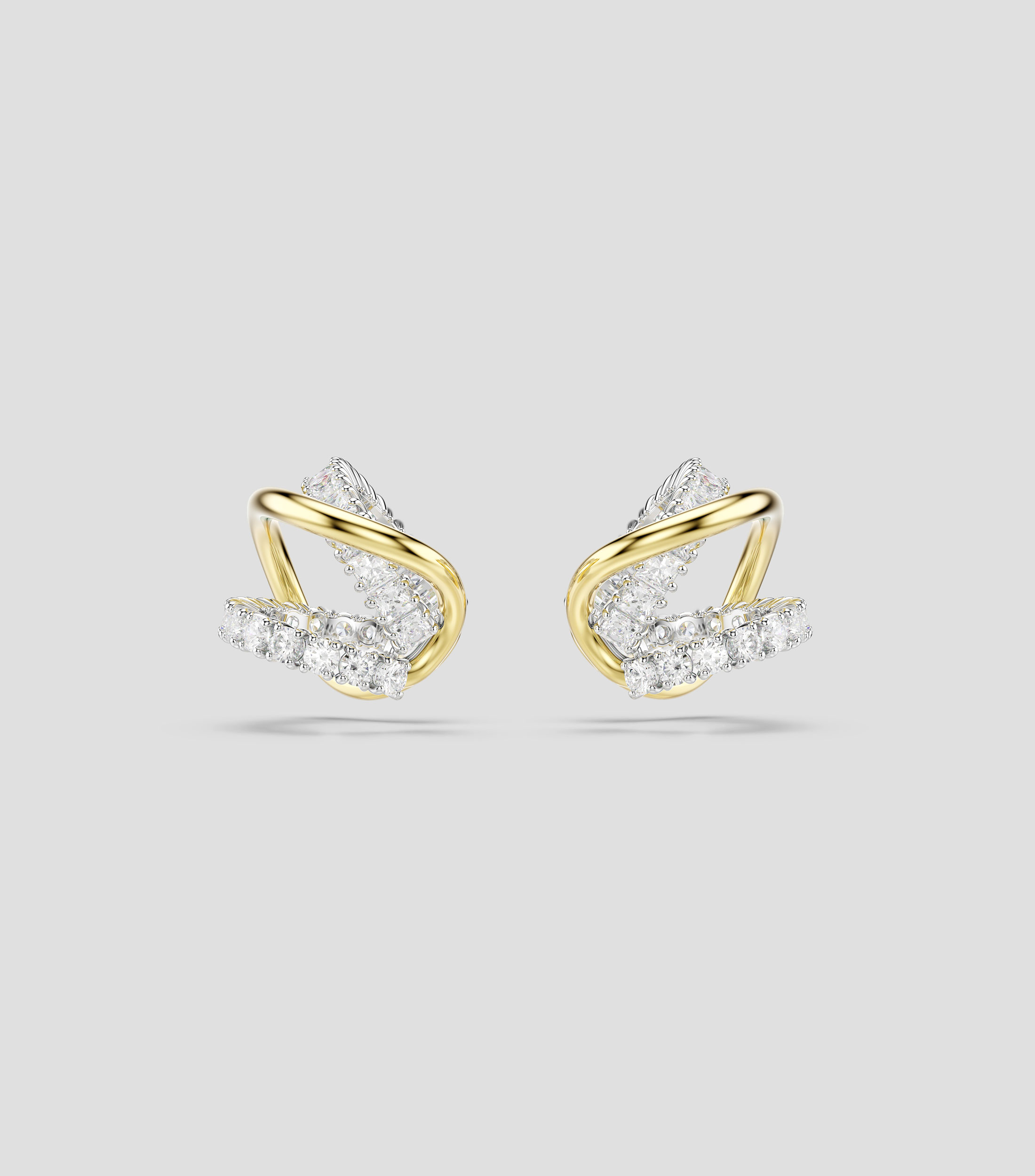 Pendientes Hyperbola White Mix con cristal Swarovski Mujer