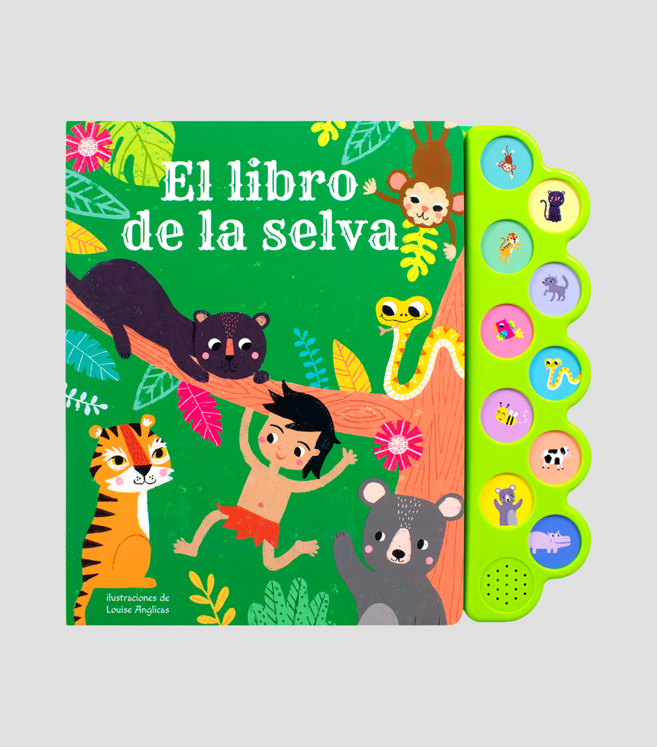 InfantilesEl libro de la selva (Libro infantil con 10 sonidos), Silver Dolphin