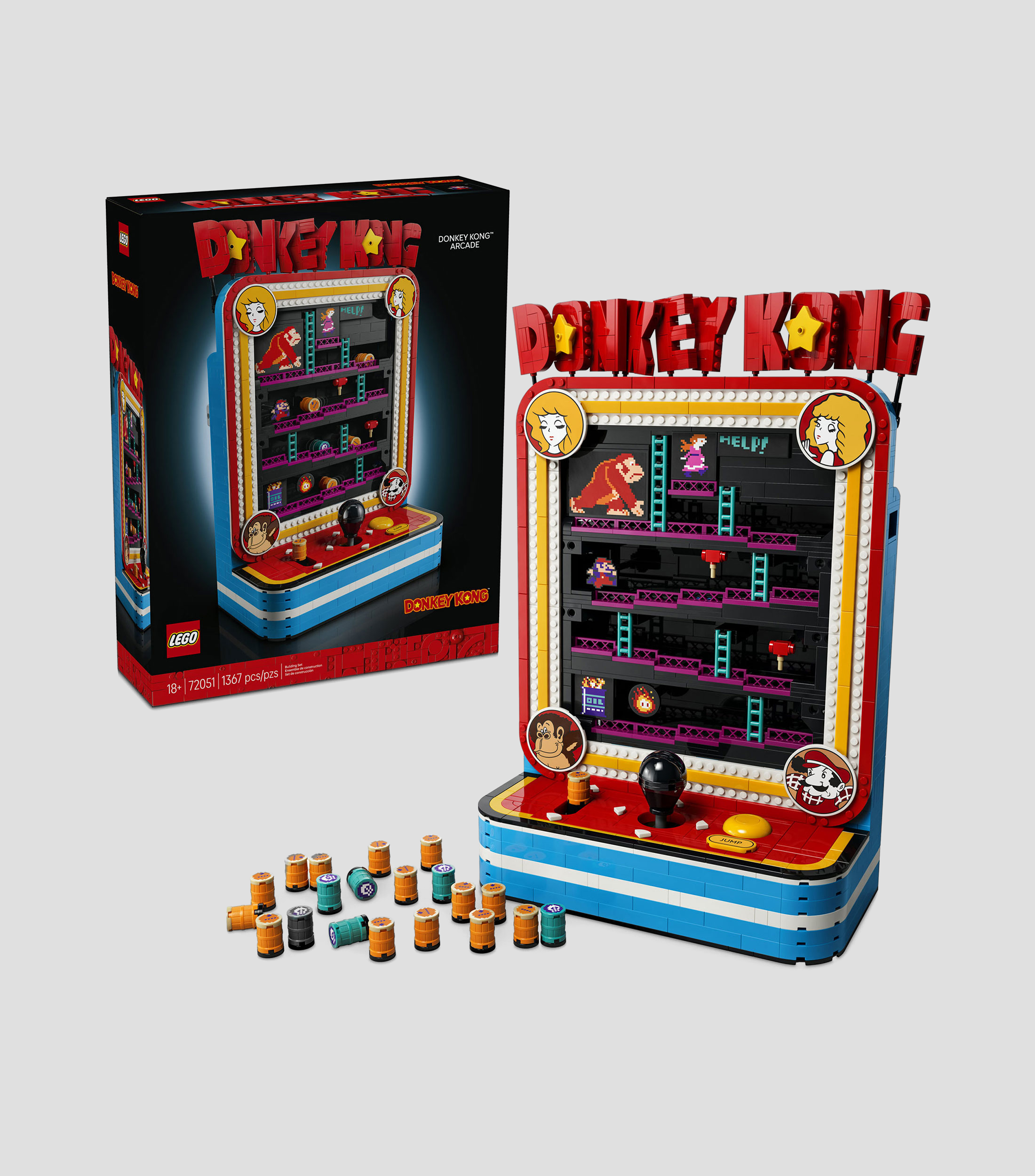 Lego Super Mario Máquina arcade de Donkey Kong 72051