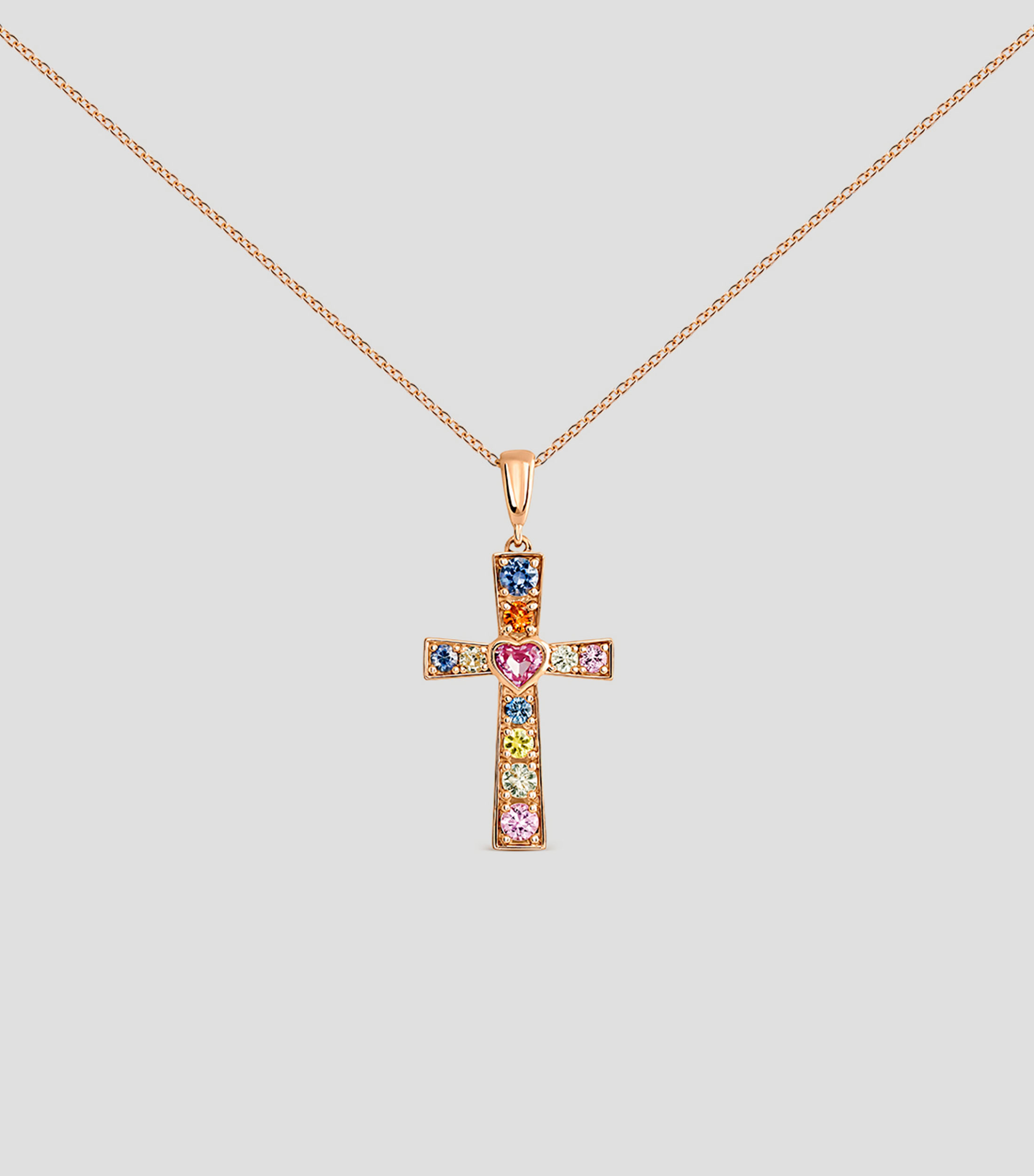 Collar en oro rosa 18 Kts Amuletos de Frida Mujer