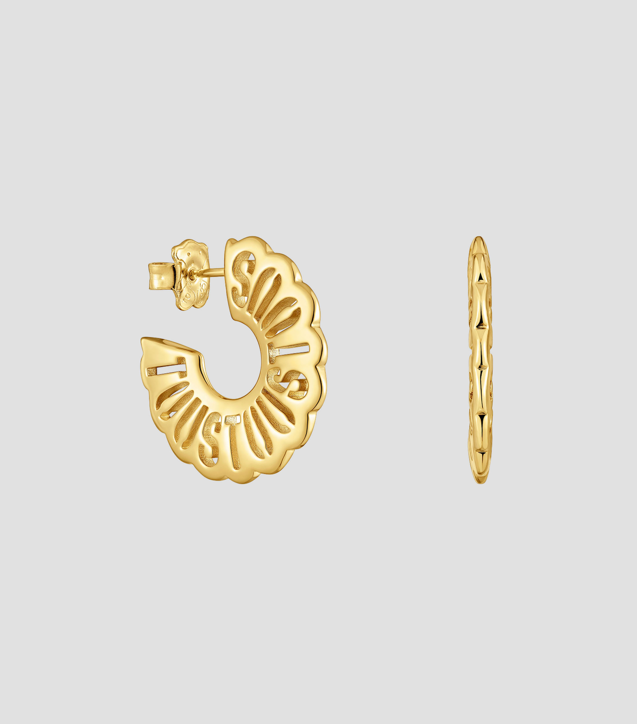 Aretes en Plata Monogram Miranda Mujer